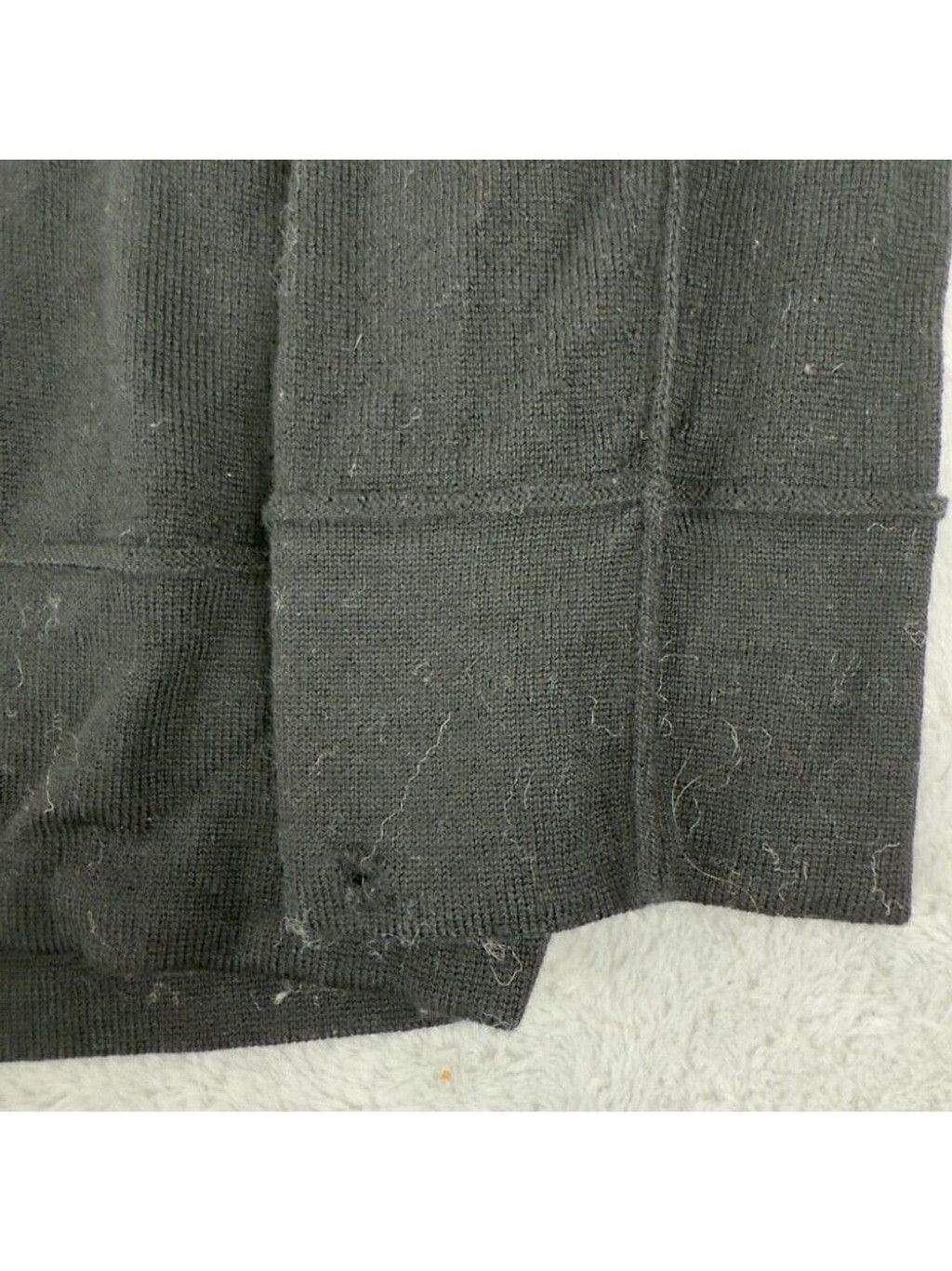 Helmut Lang Helmut Lang Men's Size XL 100% Wool 1/4 Black Zip Up Jacket Size US XL / EU 56 / 4 - 12 Thumbnail