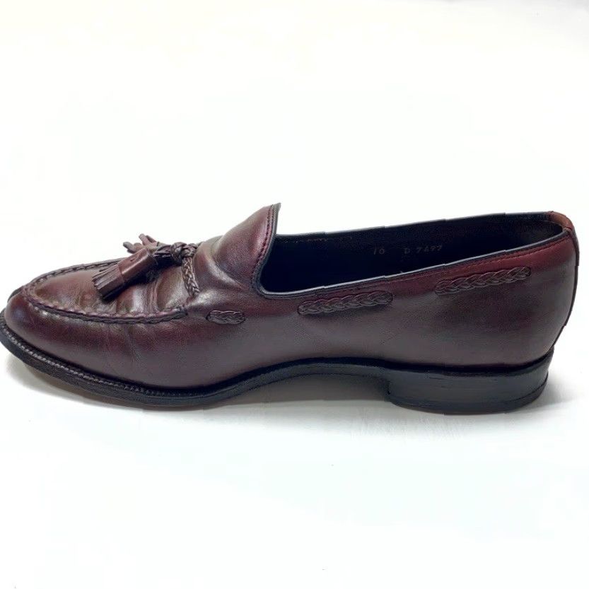 Allen Edmonds Allen Edmonds The Adams Loafers Burgundy Leather Tassel Men’s 10D Preppy Dress Mens Size US 10 / EU 43 - 6 Thumbnail