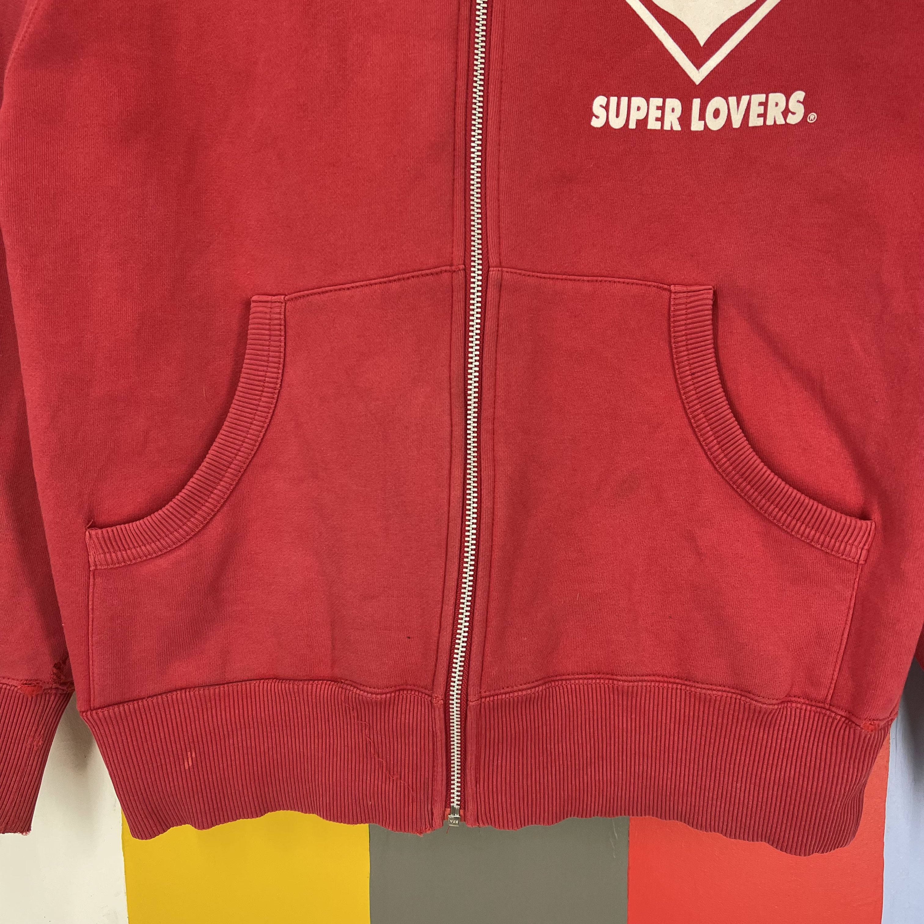 Super Lovers Vintage SUPER LOVERS UK JAPAN Zipper Hoodie #1283/AS Size US S / EU 44-46 / 1 - 7 Thumbnail