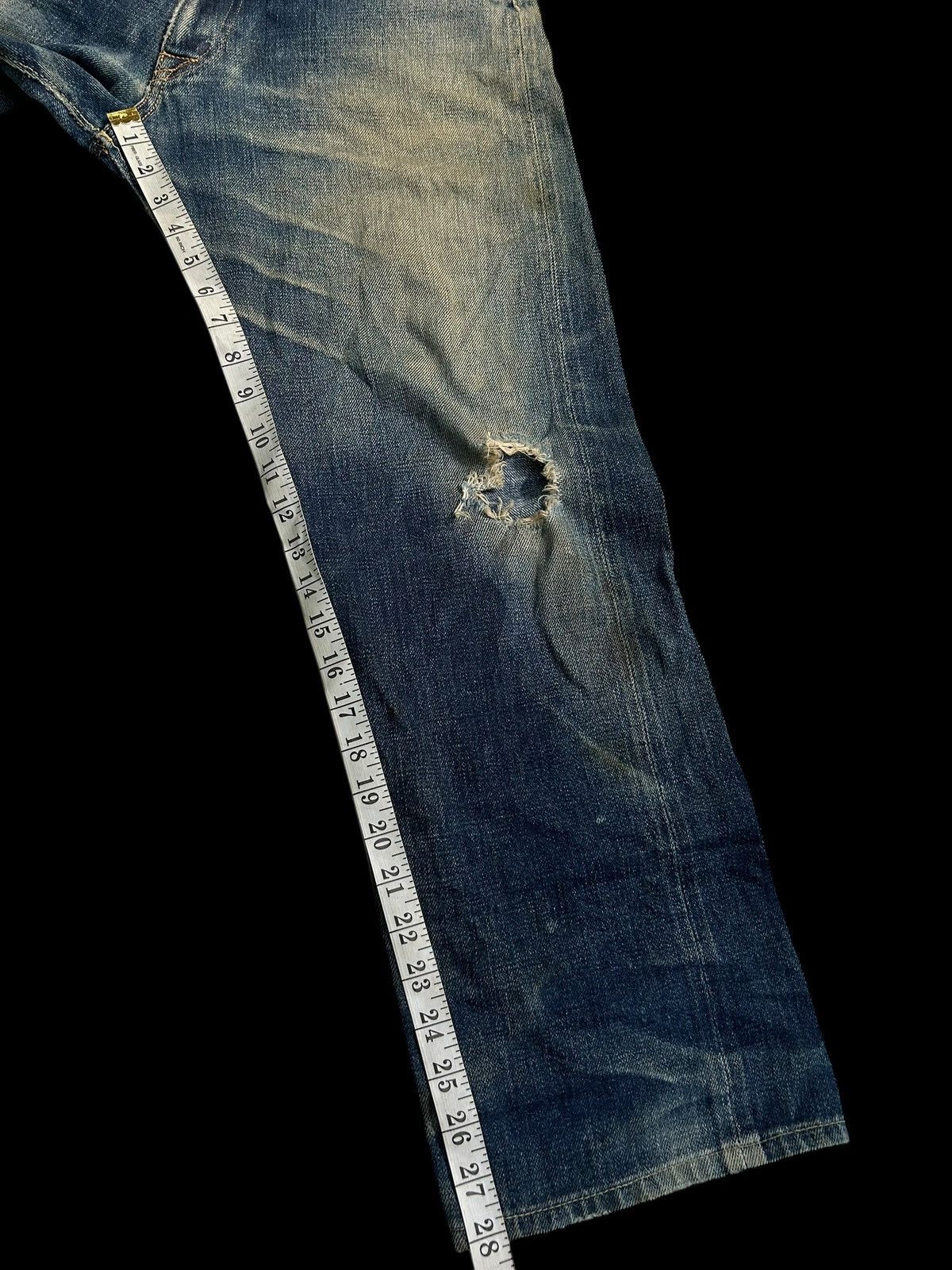 Japanese Brand × Kapital × Vintage DENIME SELVEDGE DISTRESSED VINTAGE DENIM JEANS Size US 31 - 19 Thumbnail