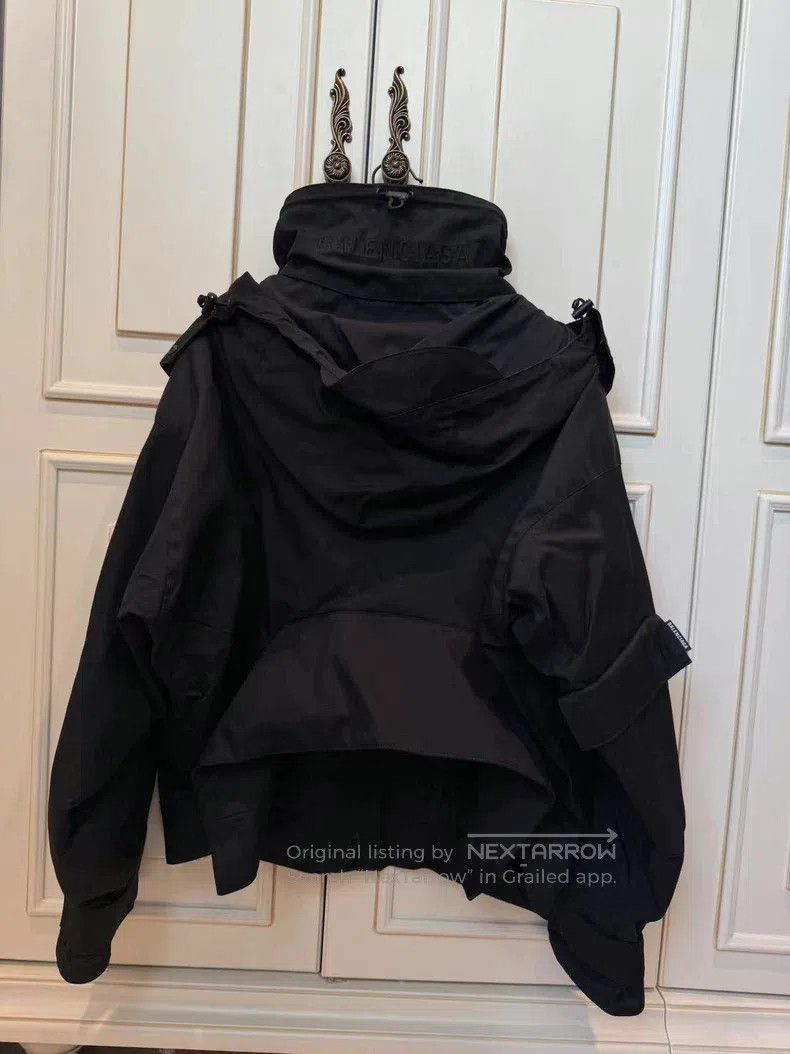 Balenciaga Balenciaga Black Windbreaker Size XXS / US 00 / IT 34 - 2 Thumbnail