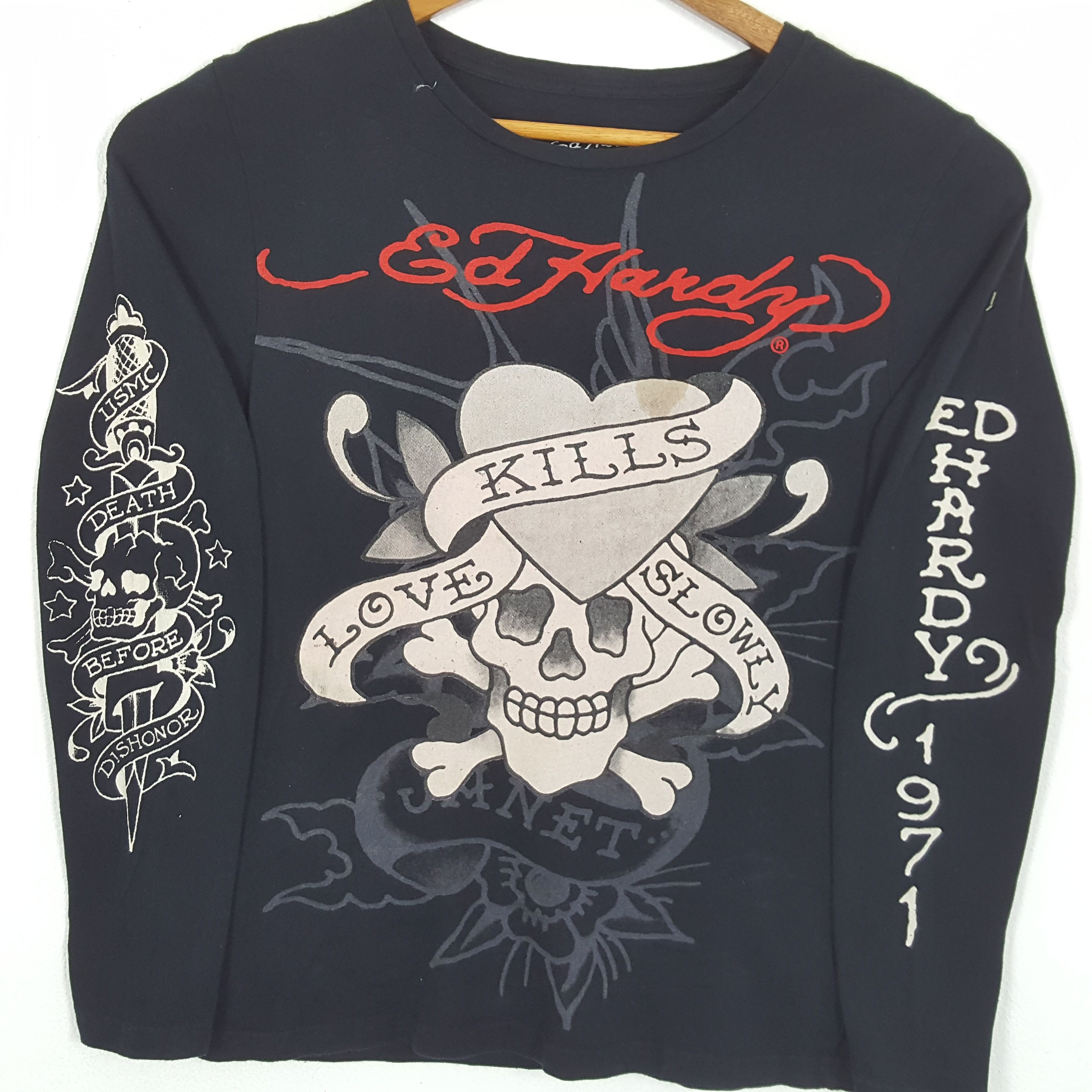 Christian Audigier × Ed Hardy × Vintage Vintage ED-HARDY by CHRISTIAN AUDIGIER Designer Brand Tees Size US S / EU 44-46 / 1 - 2 Thumbnail