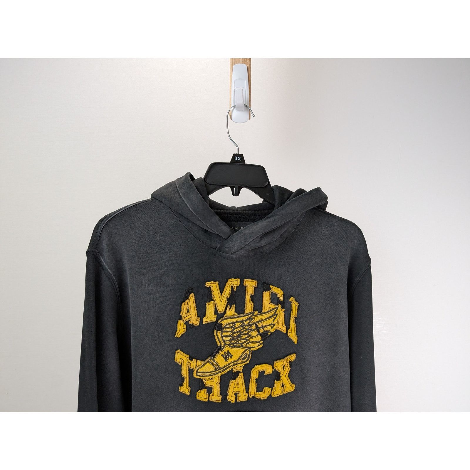 Amiri o1rshd1 Q:2 / Track Hoodie in Faded Black Size US M / EU 48-50 / 2 - 3 Thumbnail