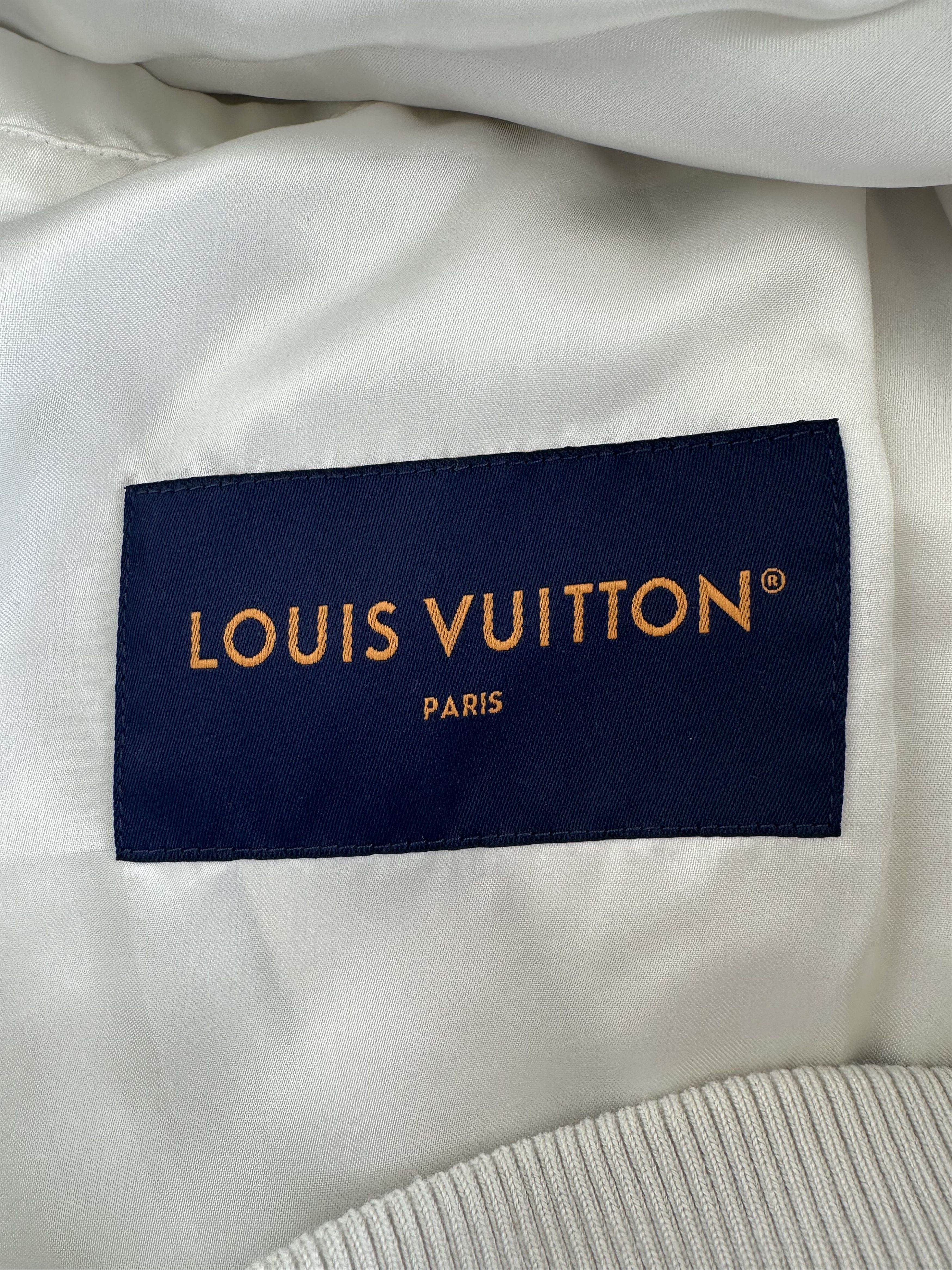 Louis Vuitton Louis Vuitton White Monogram Mix Leather Jacket Size US XXL / EU 58 / 5 - 4 Thumbnail