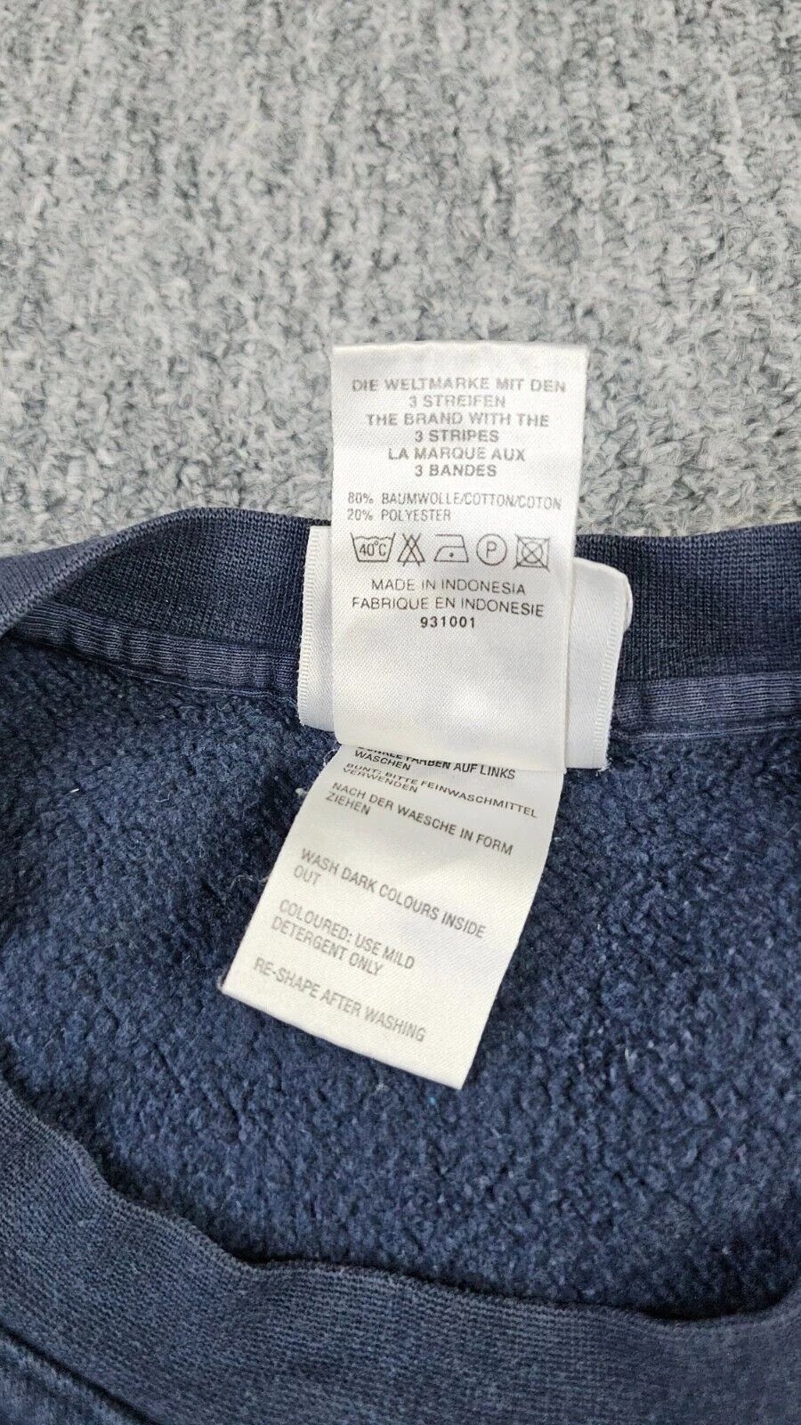 Adidas Adidas AAC Athletic Club Y2K Fleece Crewneck Blue Men L 2001 Size US L / EU 52-54 / 3 - 8 Thumbnail