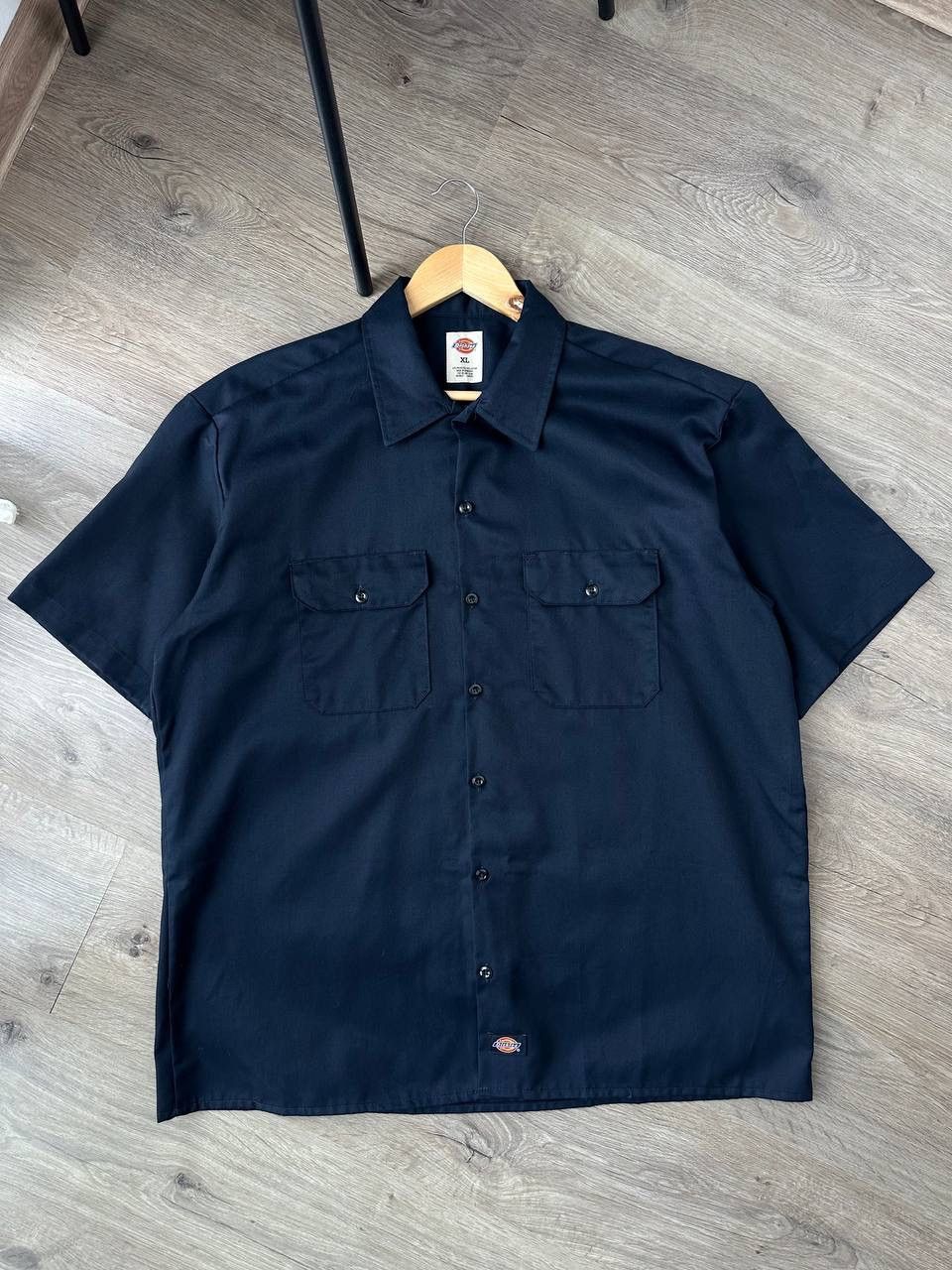 Dickies × Vintage Vintage Dickies Blue Skated Big Logo Tab Shirt Size US XL / EU 56 / 4 - 4 Thumbnail