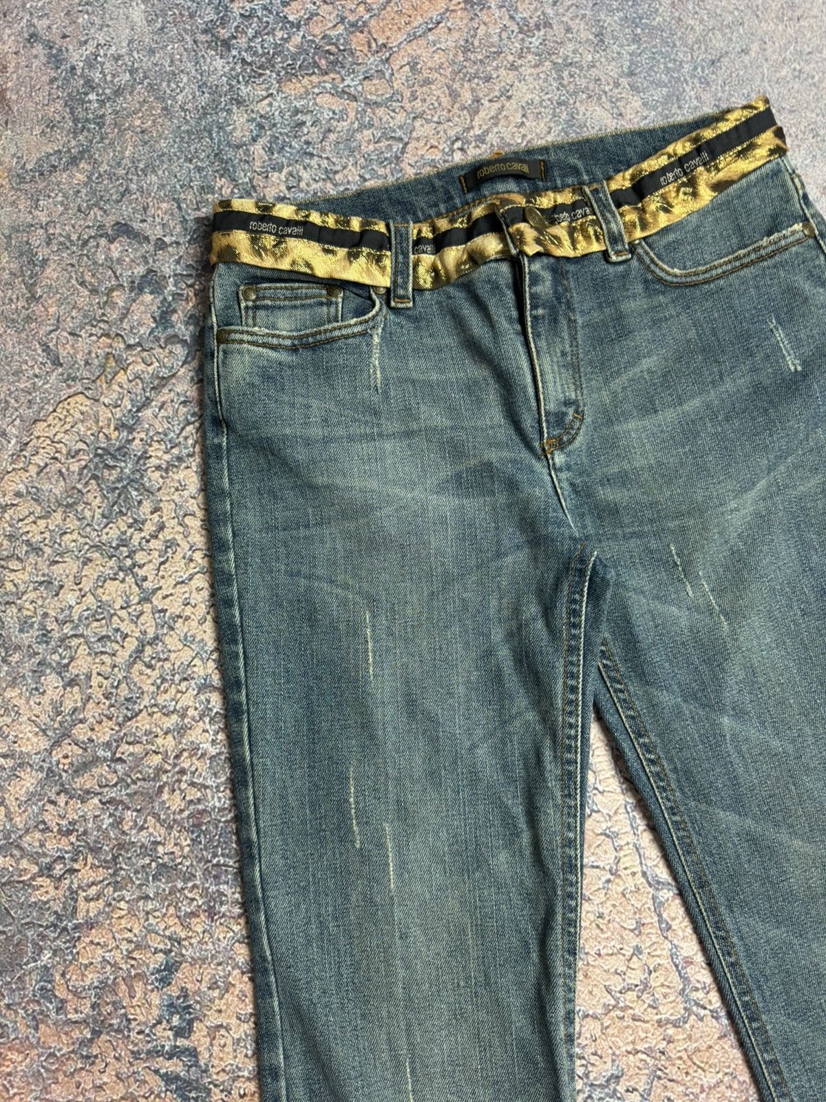 Roberto Cavalli Roberto Cavalli Straight Fit Denim Low Rise Jeans Y2K Size 27" / US 4 / IT 40 - 11 Thumbnail
