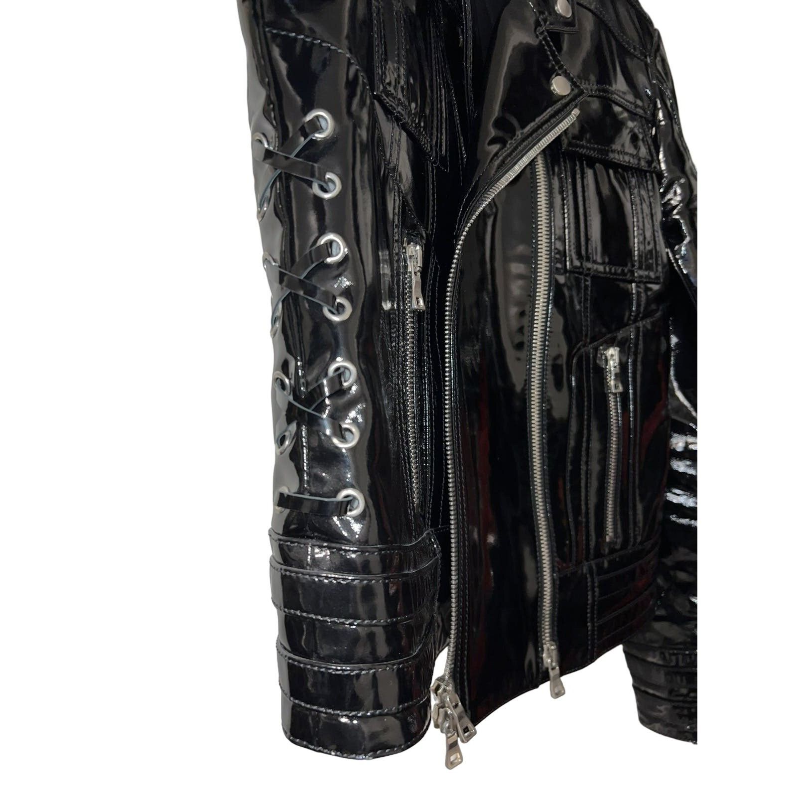 Balmain Balmain Varnished Lambskin Jacket Size US M / EU 48-50 / 2 - 6 Thumbnail