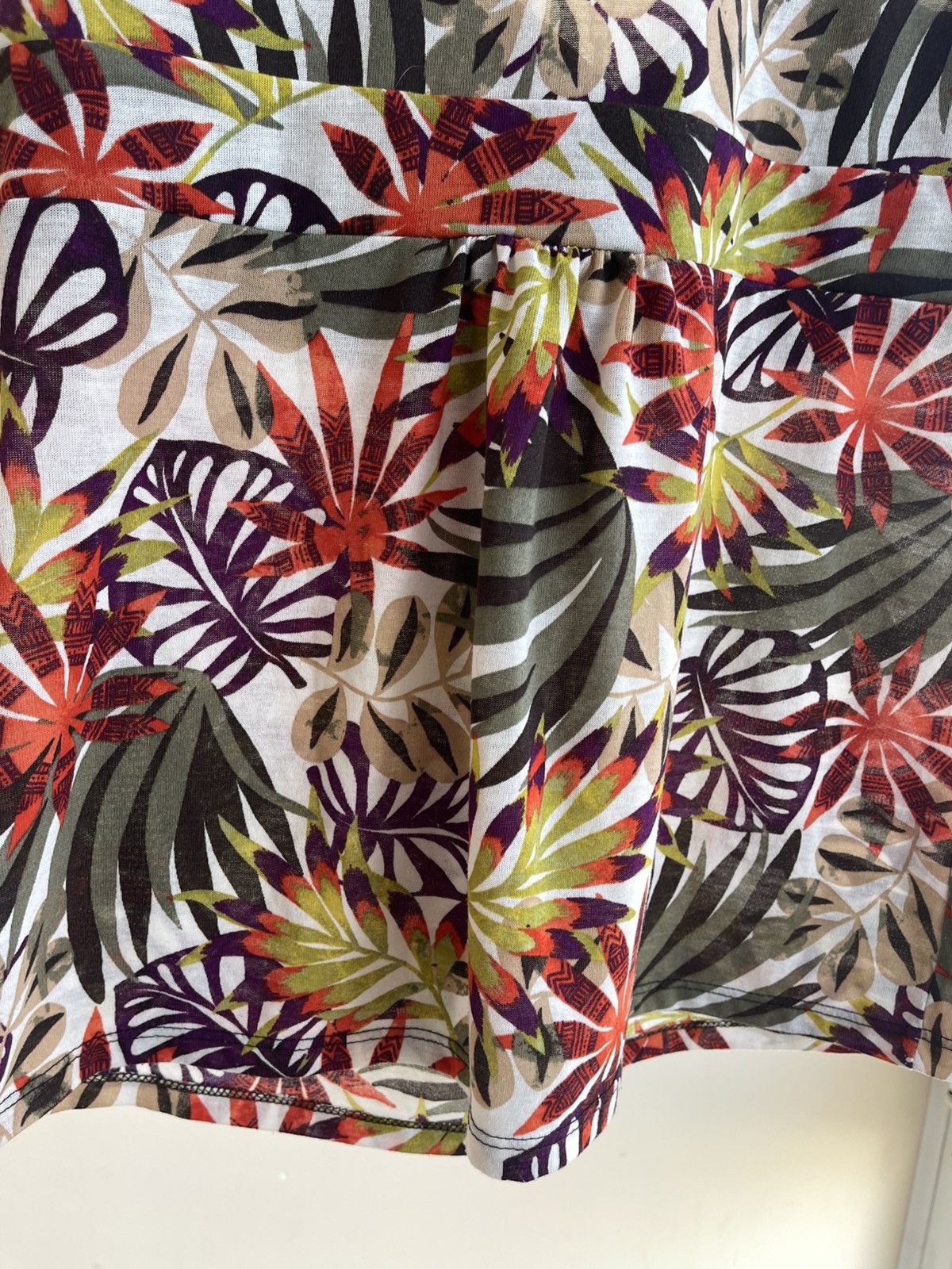 Other Cache Cache V-Neck Tropical Floral Print Mesh Tank Top 2000s Size L / US 10 / IT 46 - 8 Thumbnail