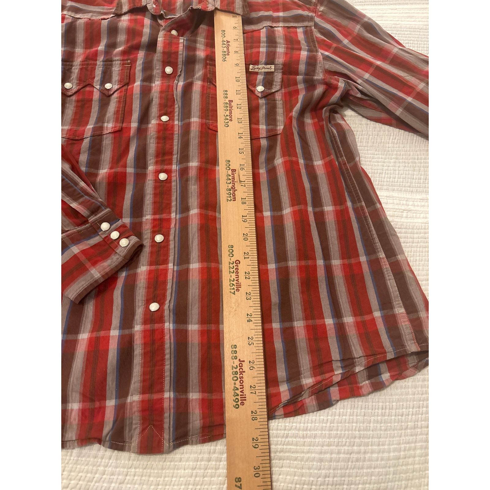 Lucky Brand Lucky Brand Pearl Snap Shirt Size US XL / EU 56 / 4 - 3 Thumbnail