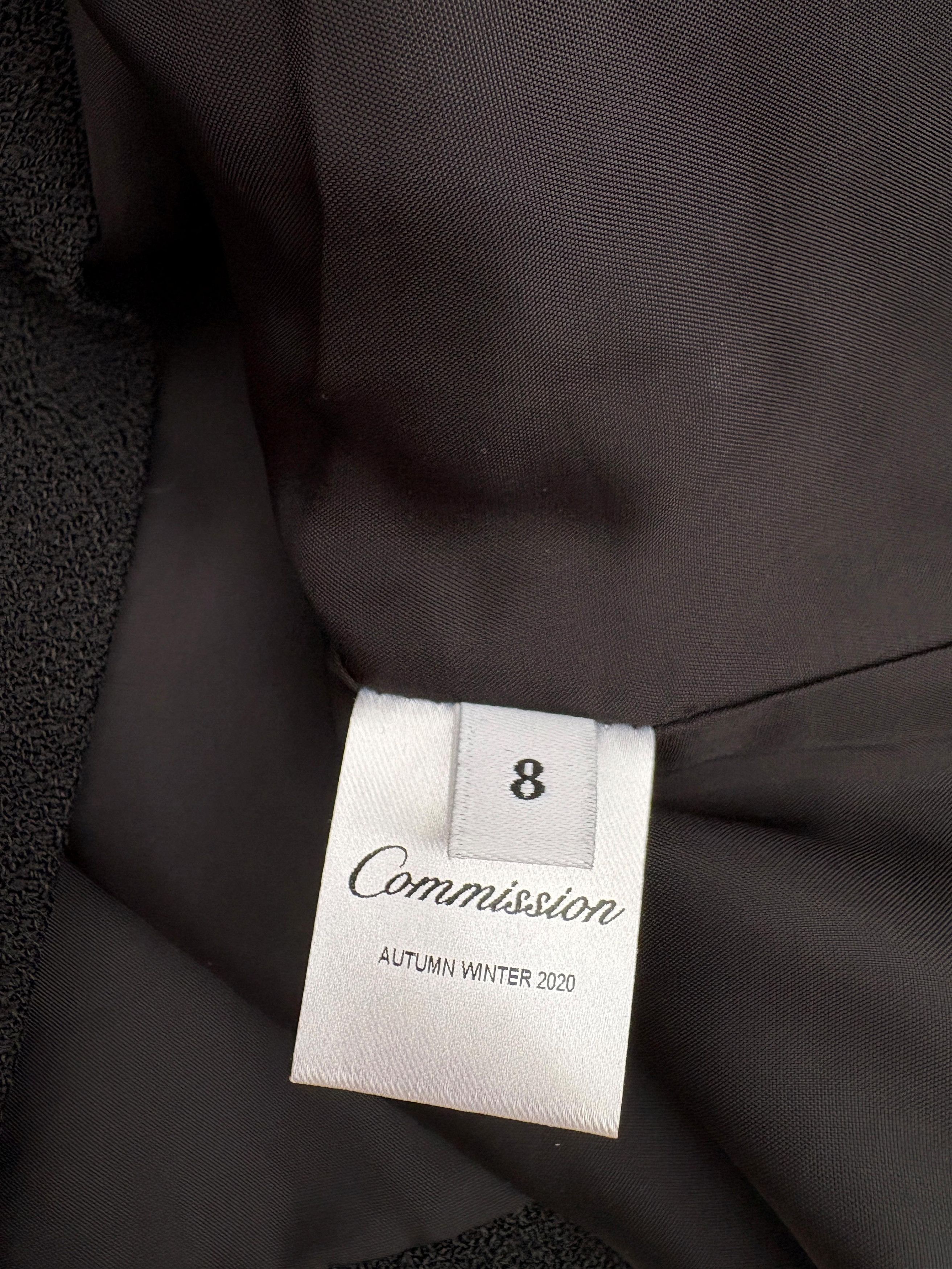 Commission 20fw Collarless Tweed Chasseur Jacket Black Size M / US 6-8 / IT 42-44 - 5 Thumbnail