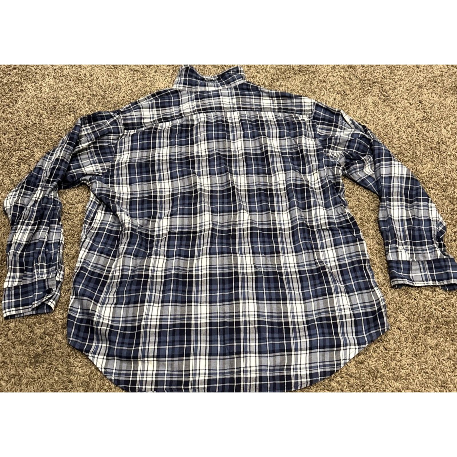 Polo Ralph Lauren Polo Ralph Lauren Men’s L Cotton Blue Plaid Button-Up Shirt Long Sleeve Size US L / EU 52-54 / 3 - 4 Thumbnail