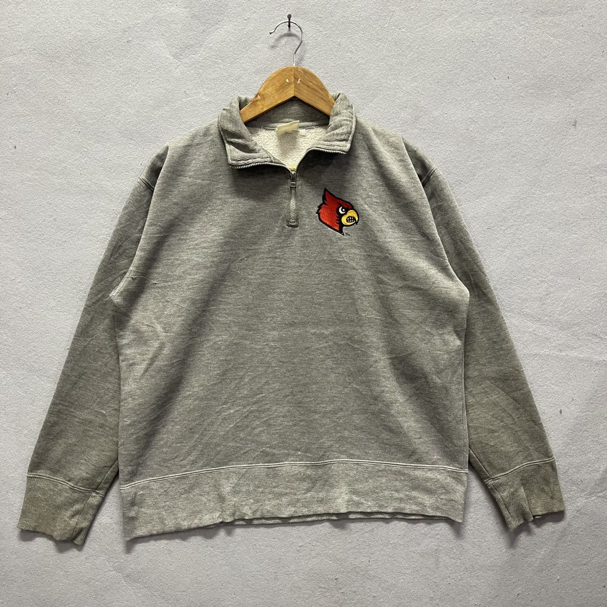 Vintage Vintage Louisville Cardinals Quarter-Zip Sweatshirt Size US M / EU 48-50 / 2 - 3 Thumbnail