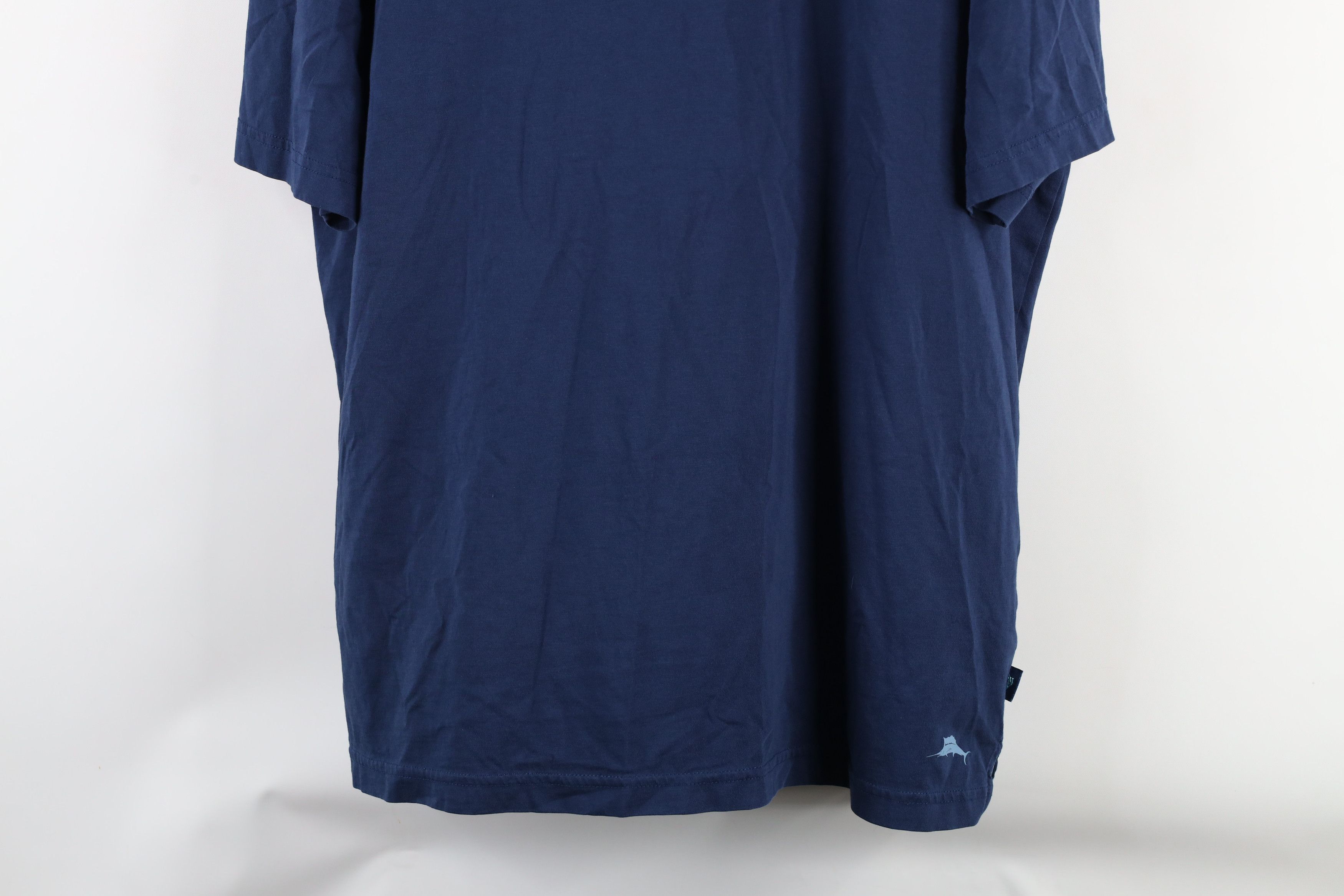 Tommy Bahama × Vintage Tommy Bahama Relax Supima Cotton V-Neck T-Shirt Navy Blue Size US XL / EU 56 / 4 - 3 Thumbnail