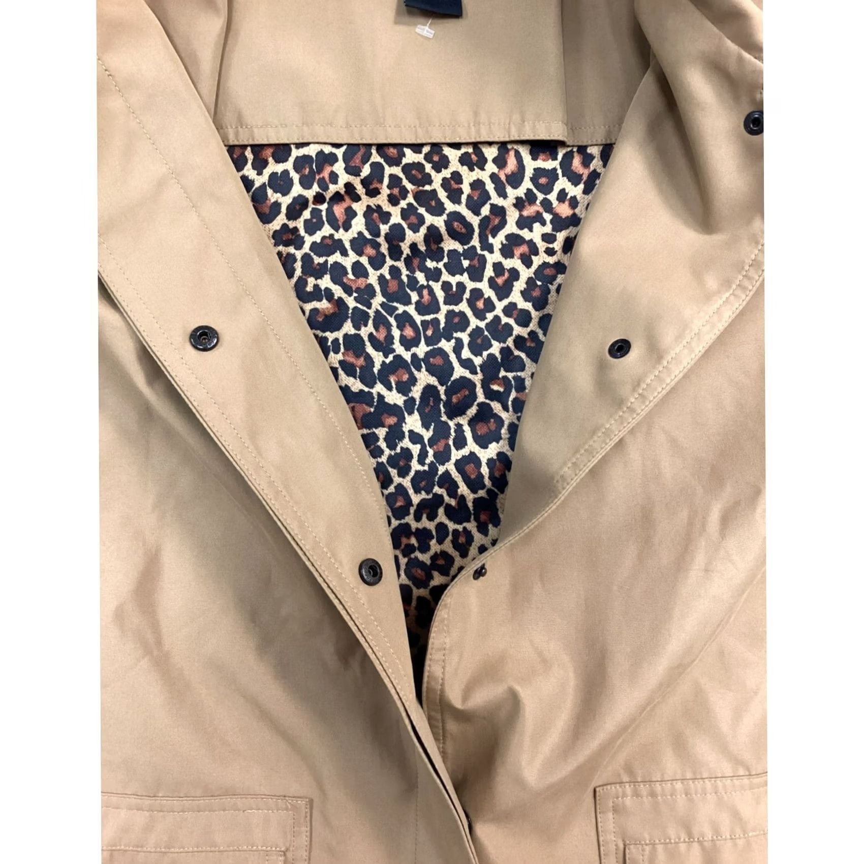Vintage VINTAGE Dennis Basso Coat Womens Medium Light Brown Polyester Basic Jacket Animal Print Interior Mens? Size M / US 6-8 / IT 42-44 - 5 Thumbnail