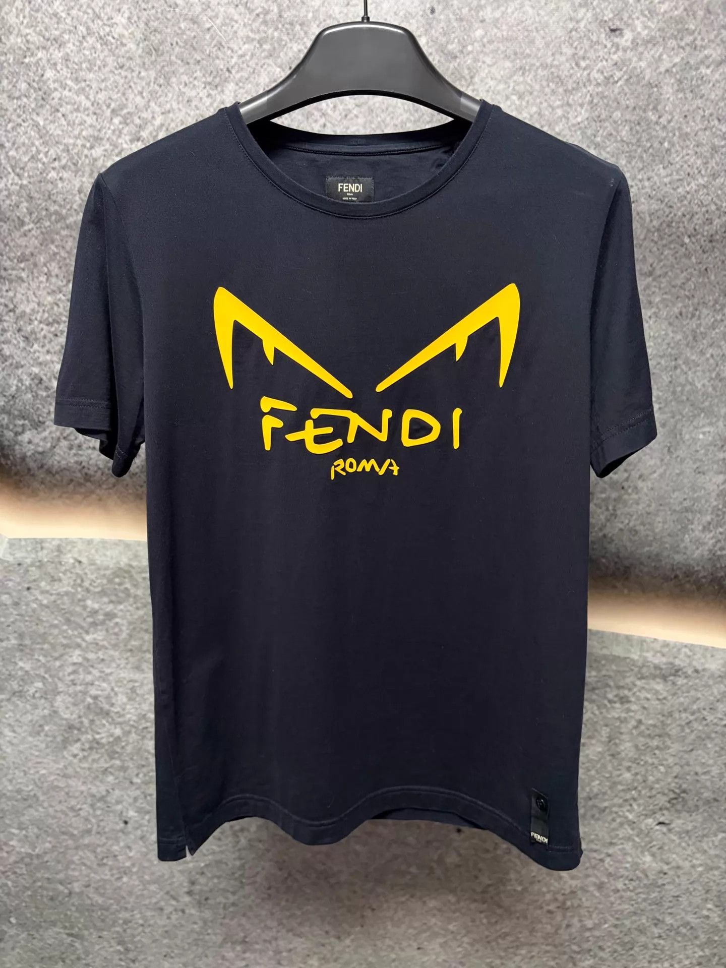 Fendi FENDI Black SS Tee M Monster Print Size US M / EU 48-50 / 2 - 1 Thumbnail