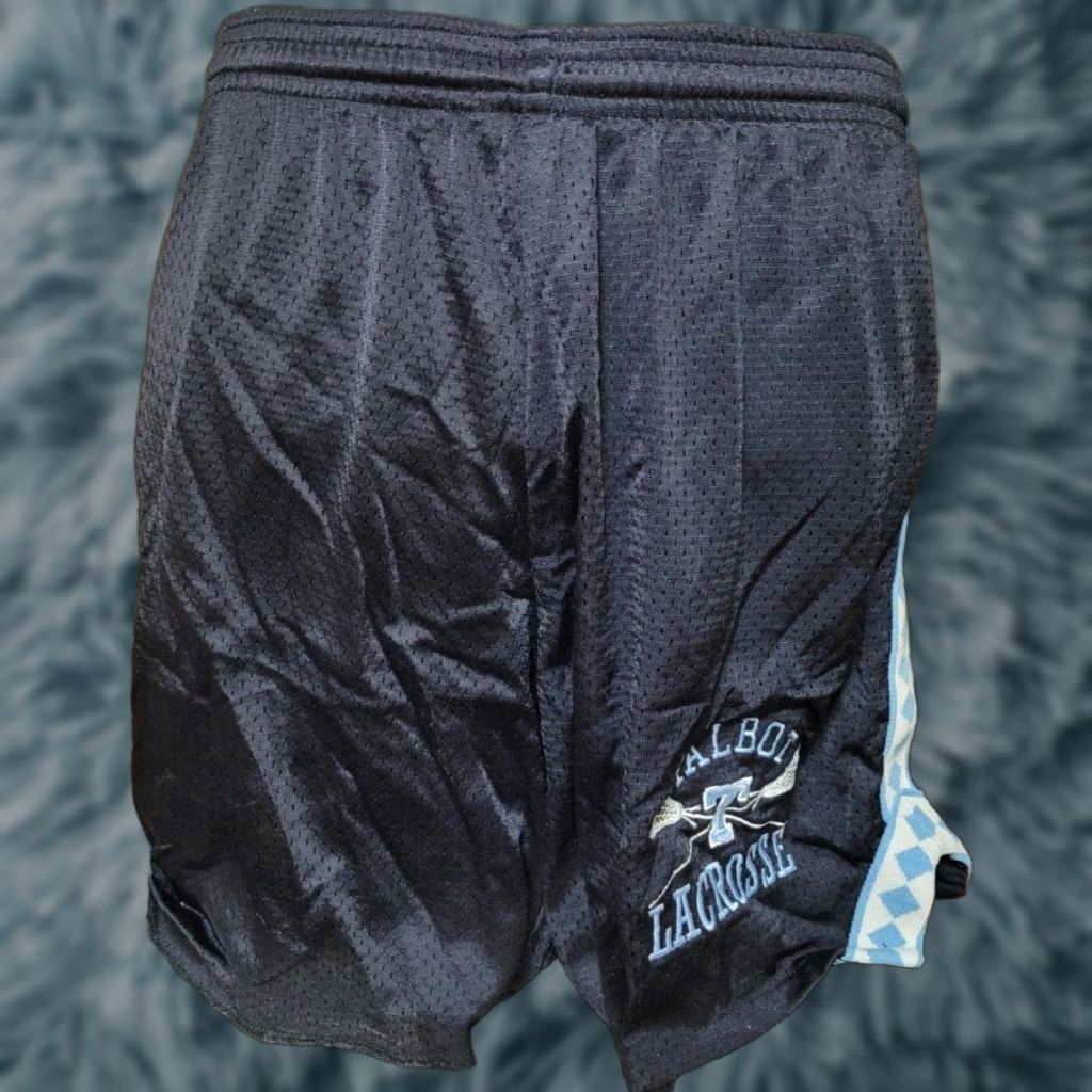 Vintage Talbot Lacrosse Shorts Athletic Small Yale Mens Black Polyester LAX Football Short, Talbot County MD, 100% Polyester, Regular Fit, React: none Size US 29 - 1 Thumbnail