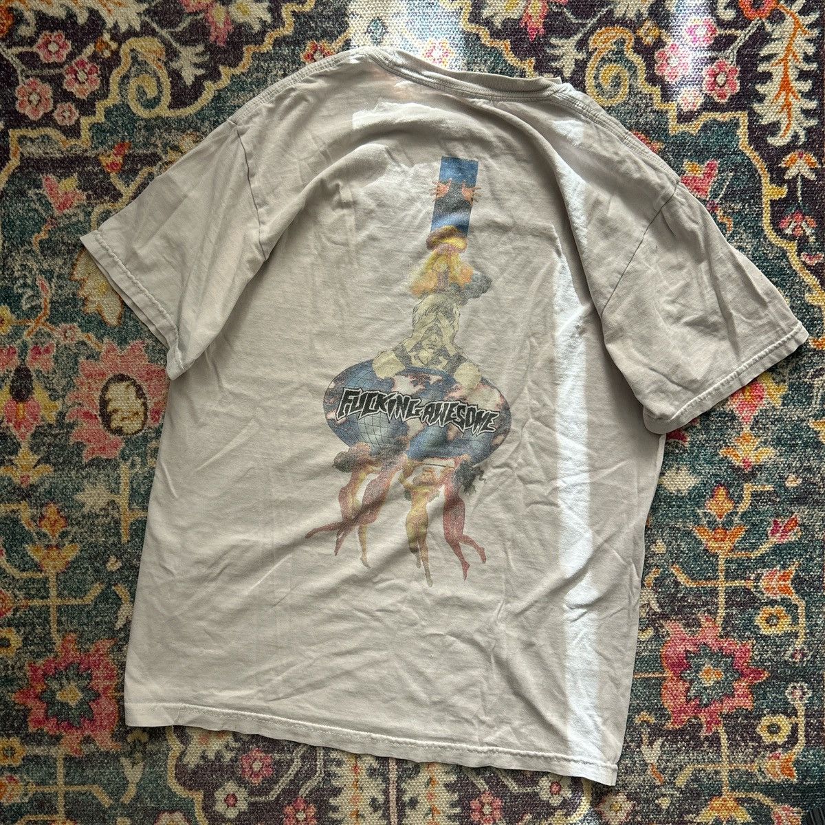 Fucking Awesome FUCKING AWESOME white embroidered graphic tee Size US M / EU 48-50 / 2 - 1 Thumbnail