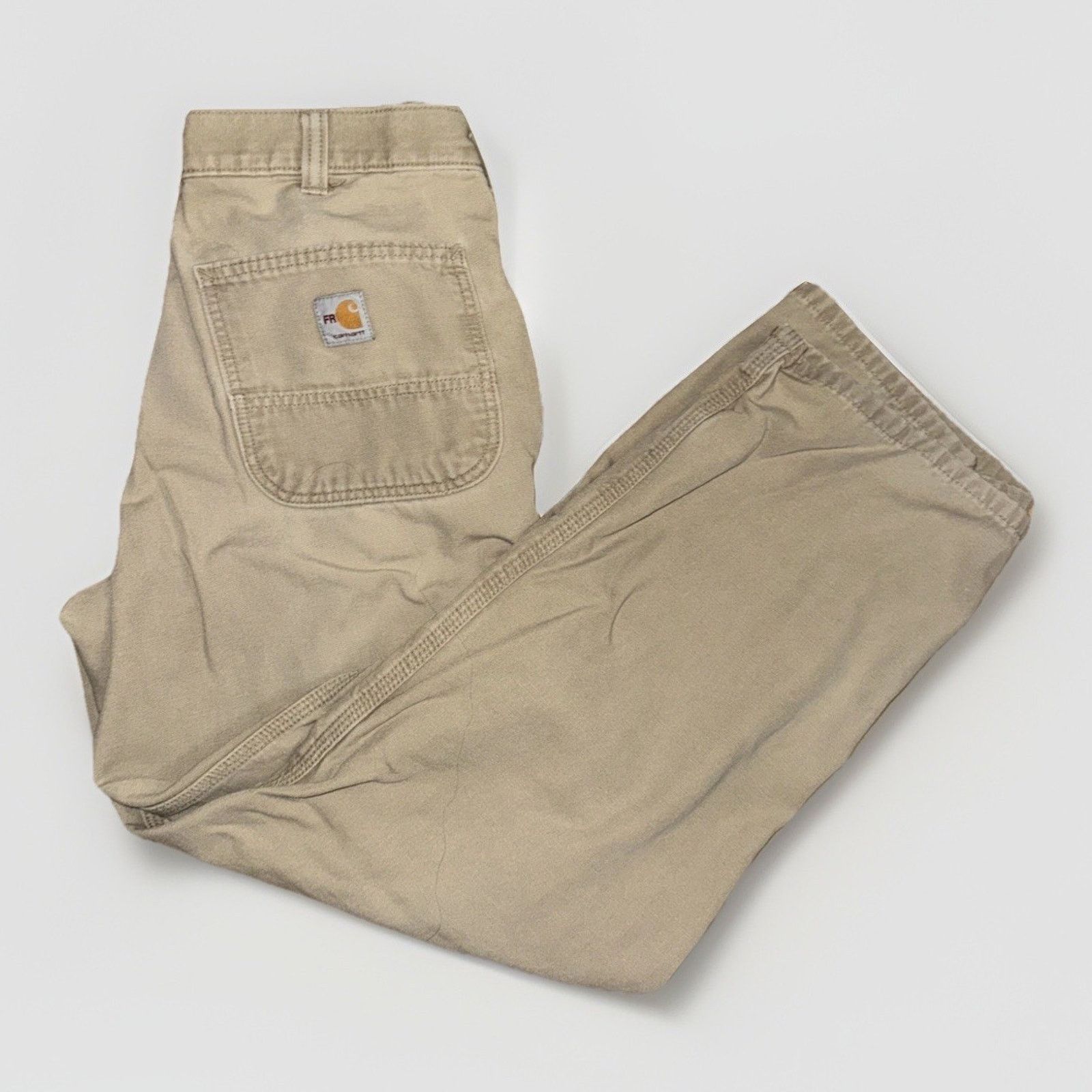 Carhartt Carhartt FR Fire Resistant Cargo Work Pants Khaki 30x29 Size US 30 / EU 46 - 1 Thumbnail