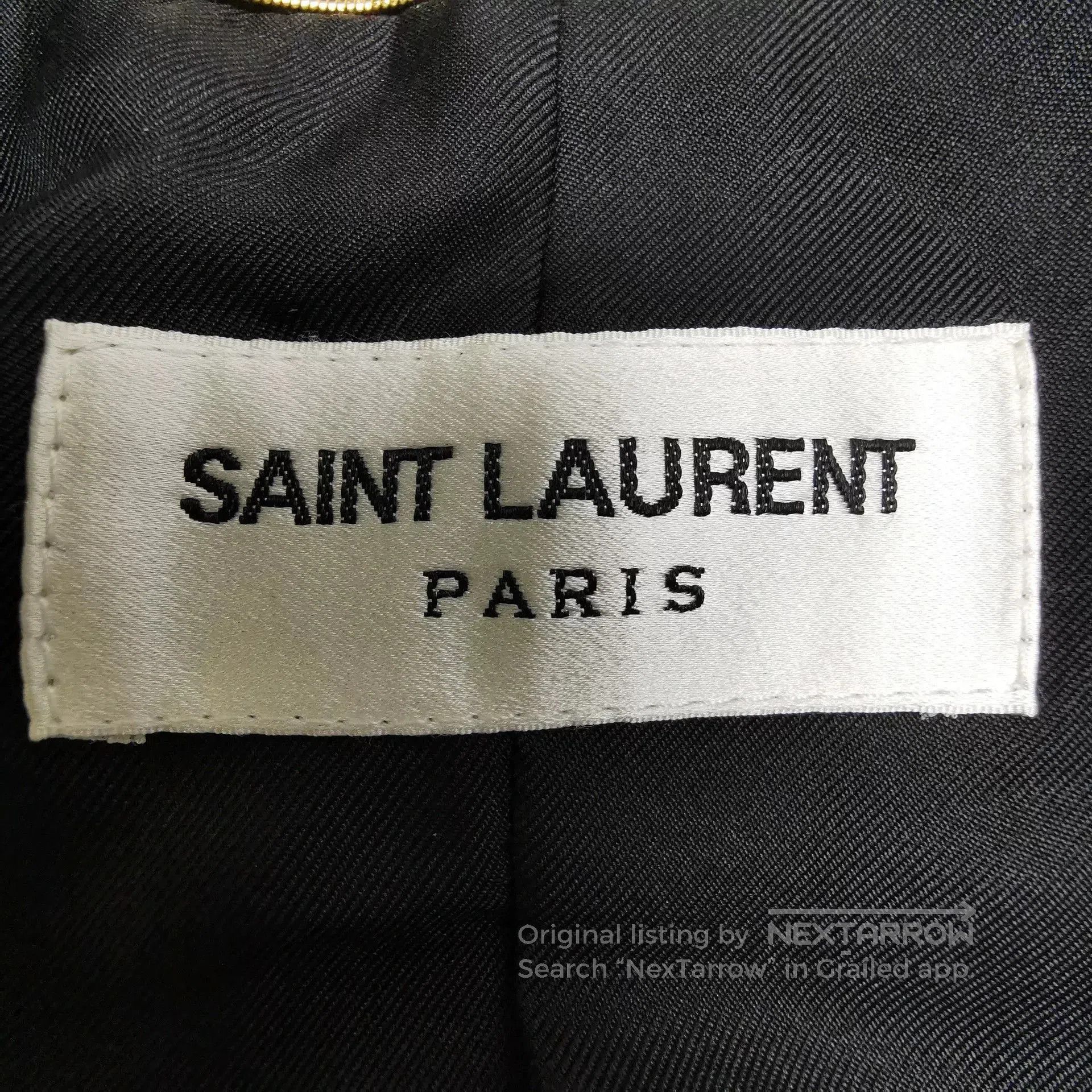 Saint Laurent Paris Saint Laurent Black Blazer Dress with Bow. Size XXS / US 00 / IT 34 - 3 Thumbnail