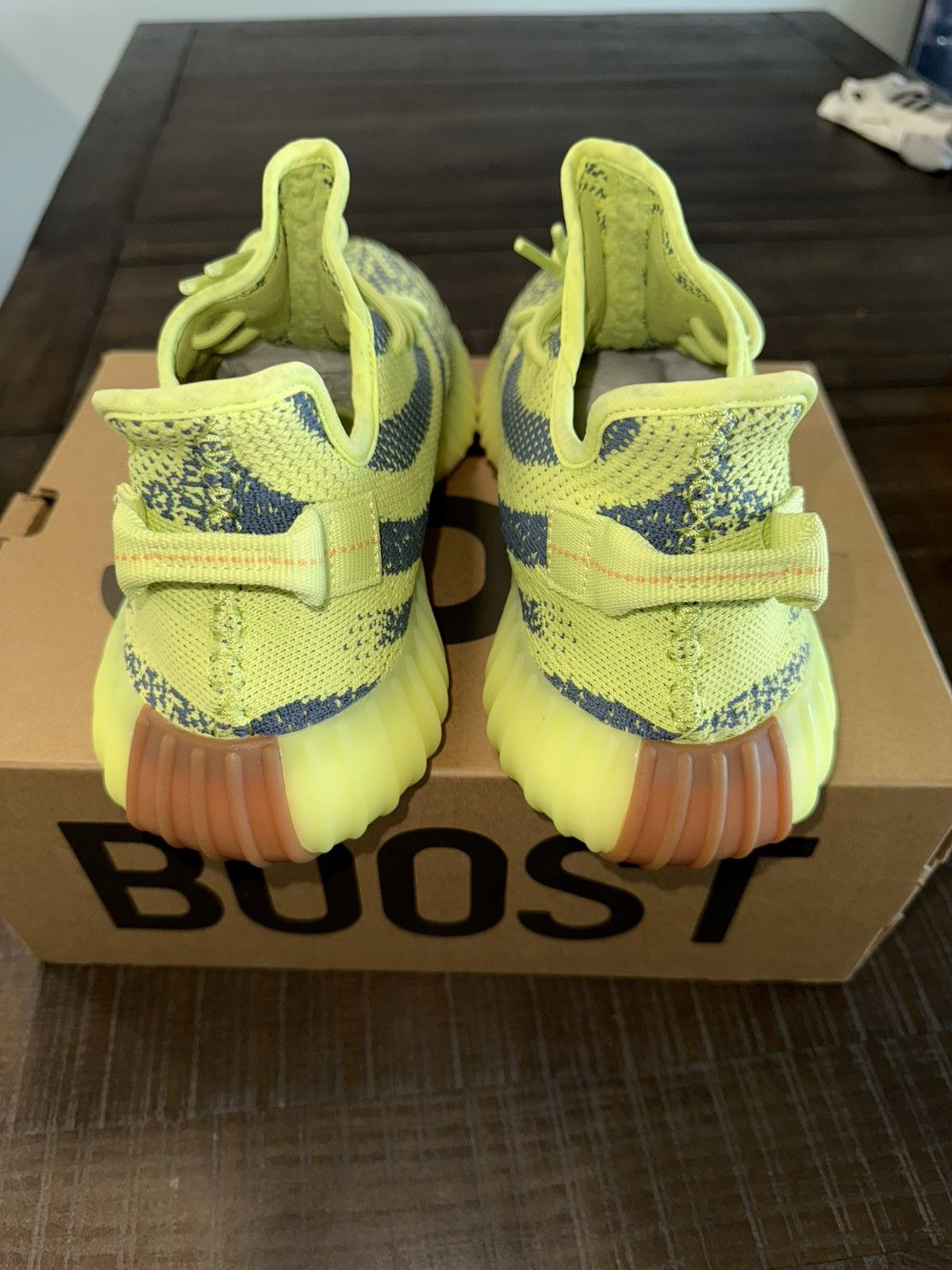 Adidas Yeezy Boost 350 V2 'Semi Frozen Yellow' Size US 11.5 / EU 44-45 - 6 Thumbnail