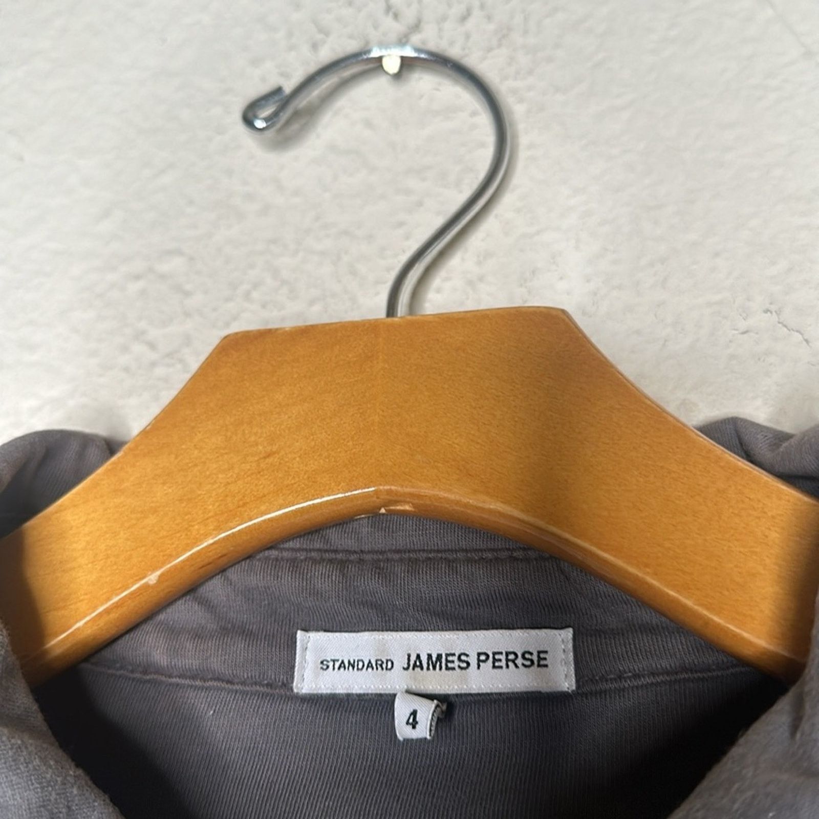 James Perse James Perse Clean Finish Jersey Shirt in Gray Size 4 (XL) Size US XL / EU 56 / 4 - 8 Thumbnail