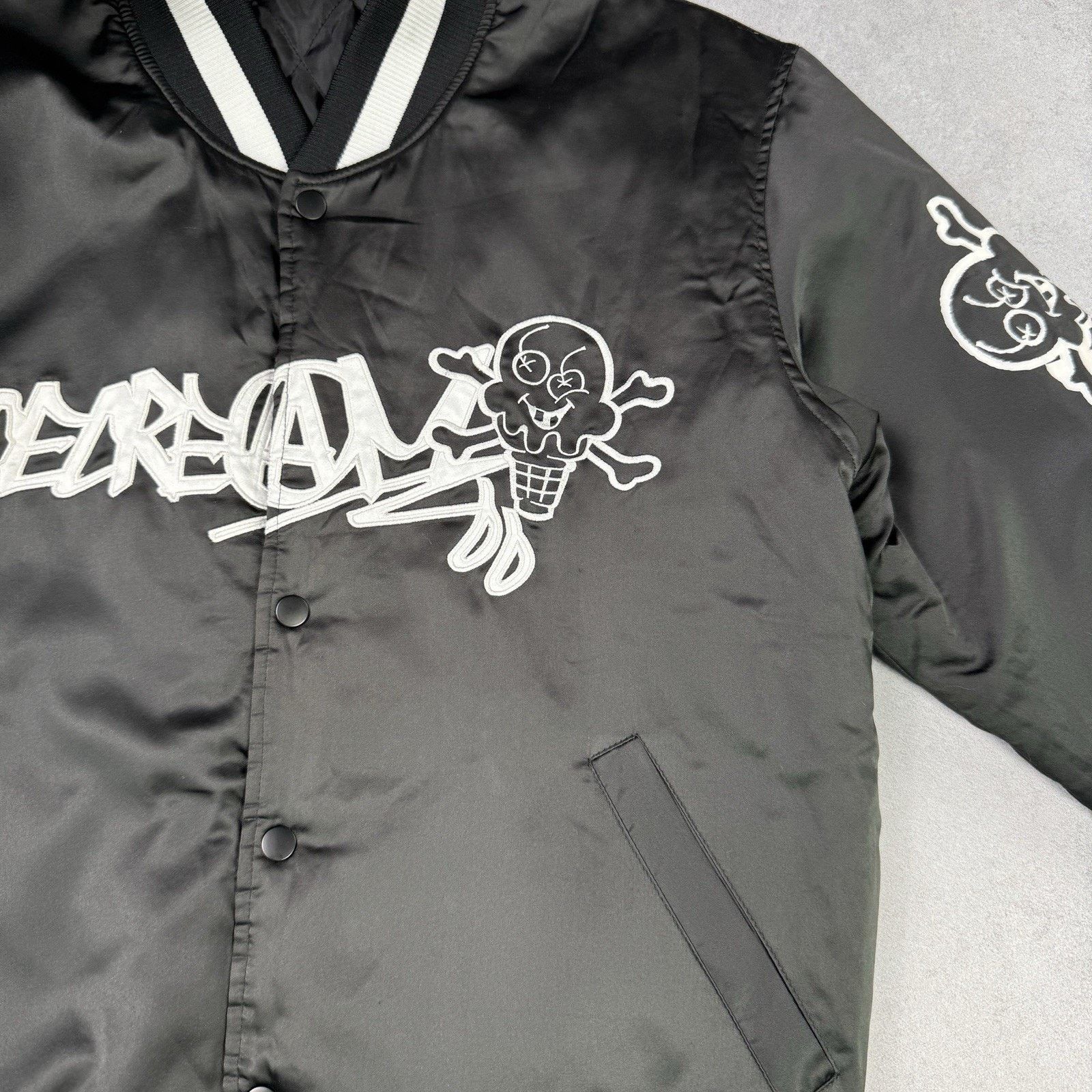 Icecream Icecream X Jun Inagawa Varsity Jacket Size M Black Bomber Size US M / EU 48-50 / 2 - 7 Thumbnail