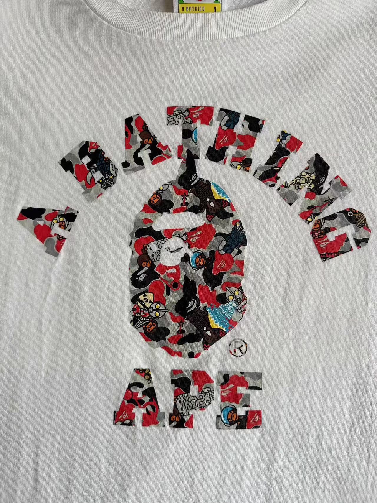Bape BAPE Ape Print Short Sleeve T-Shirt K5 Size US L / EU 52-54 / 3 - 3 Thumbnail