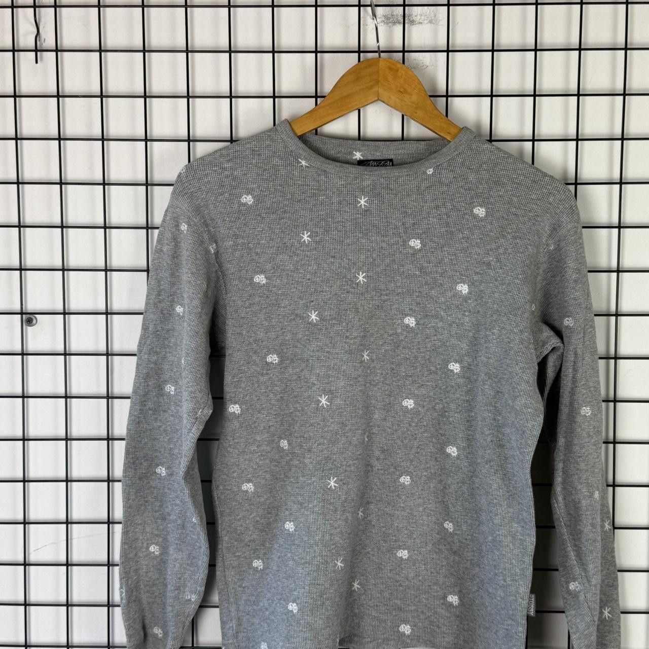 Stussy Stussy Embroidered Logo Sweatshirt Grey Vintage Size US L / EU 52-54 / 3 - 4 Thumbnail