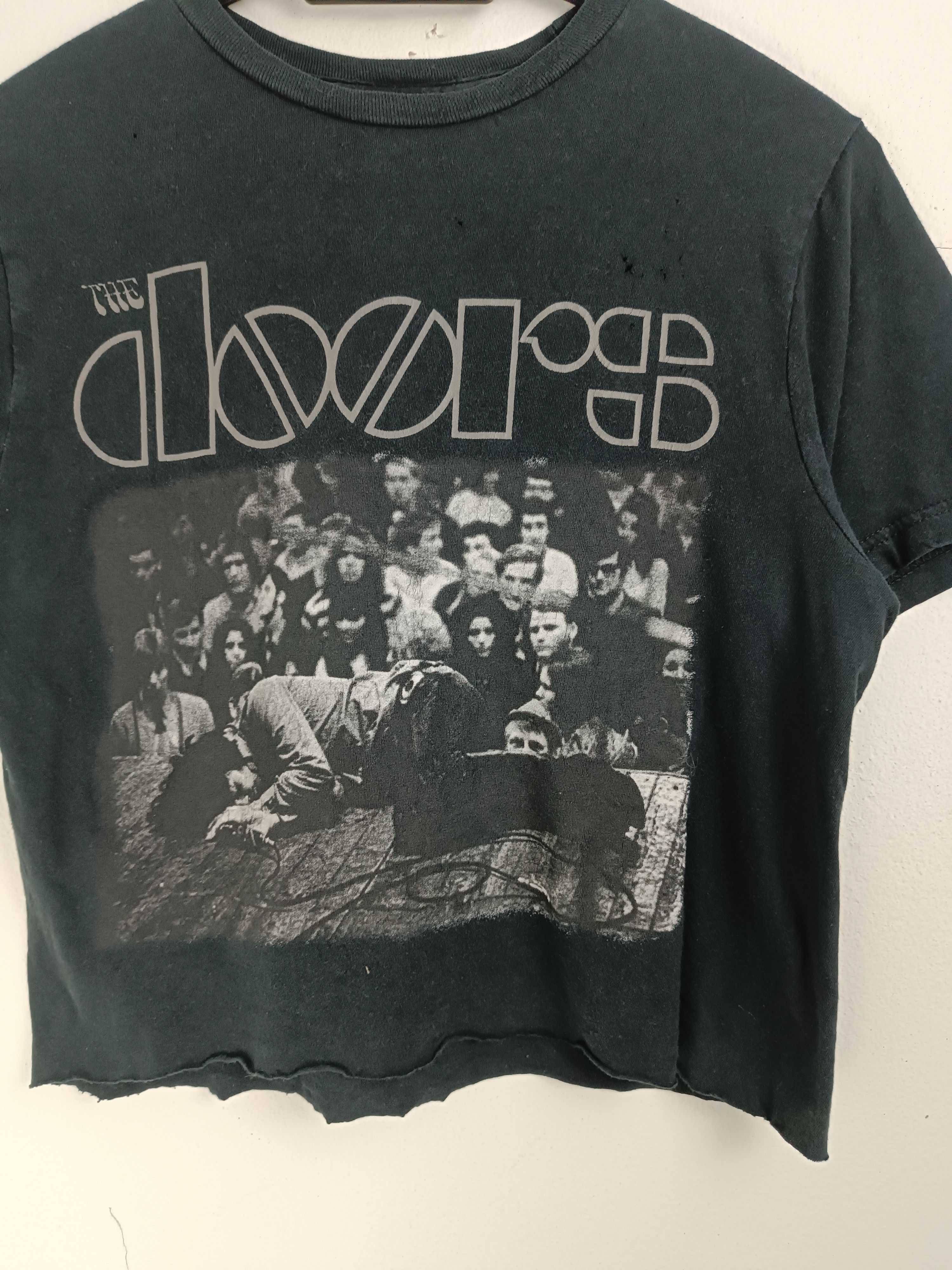 Vintage THRASHED FADED VINTAGE Y2K THE DOORS CROP TOP MORRISON who Size US S / EU 44-46 / 1 - 8 Thumbnail
