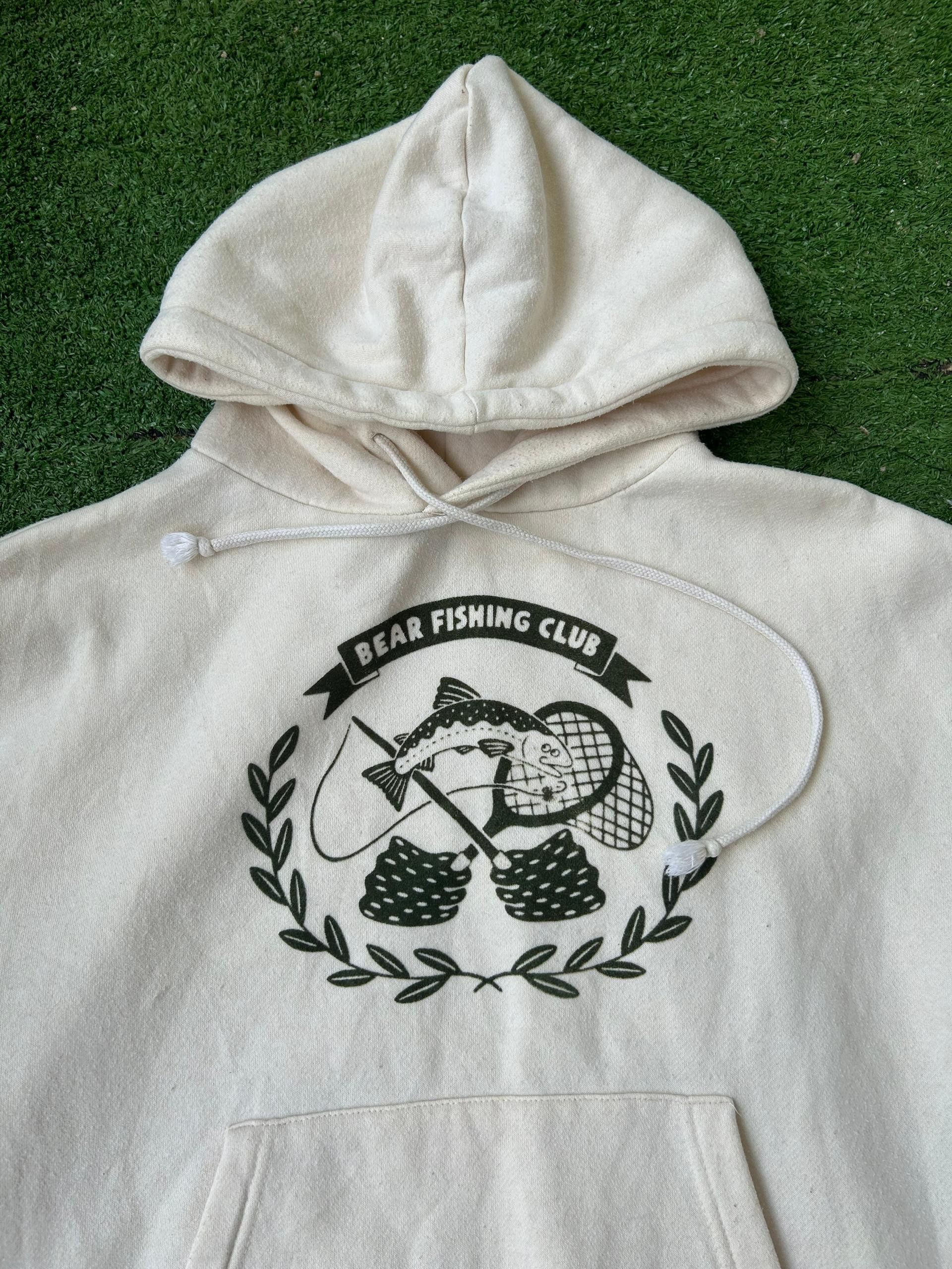 Vintage Vintage Bear Fishing Club Crop Top Hoodie Size US M / EU 48-50 / 2 - 2 Thumbnail