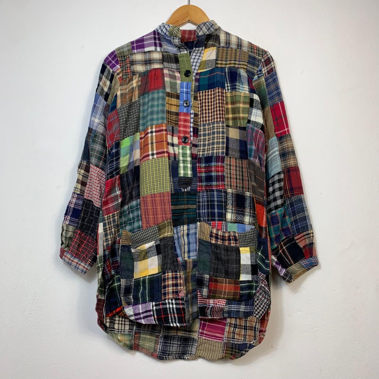 Other Vintage Rebuild Patchwork Flannel Shirt Archive Grunge Style Size US M / EU 48-50 / 2 - 1 Thumbnail