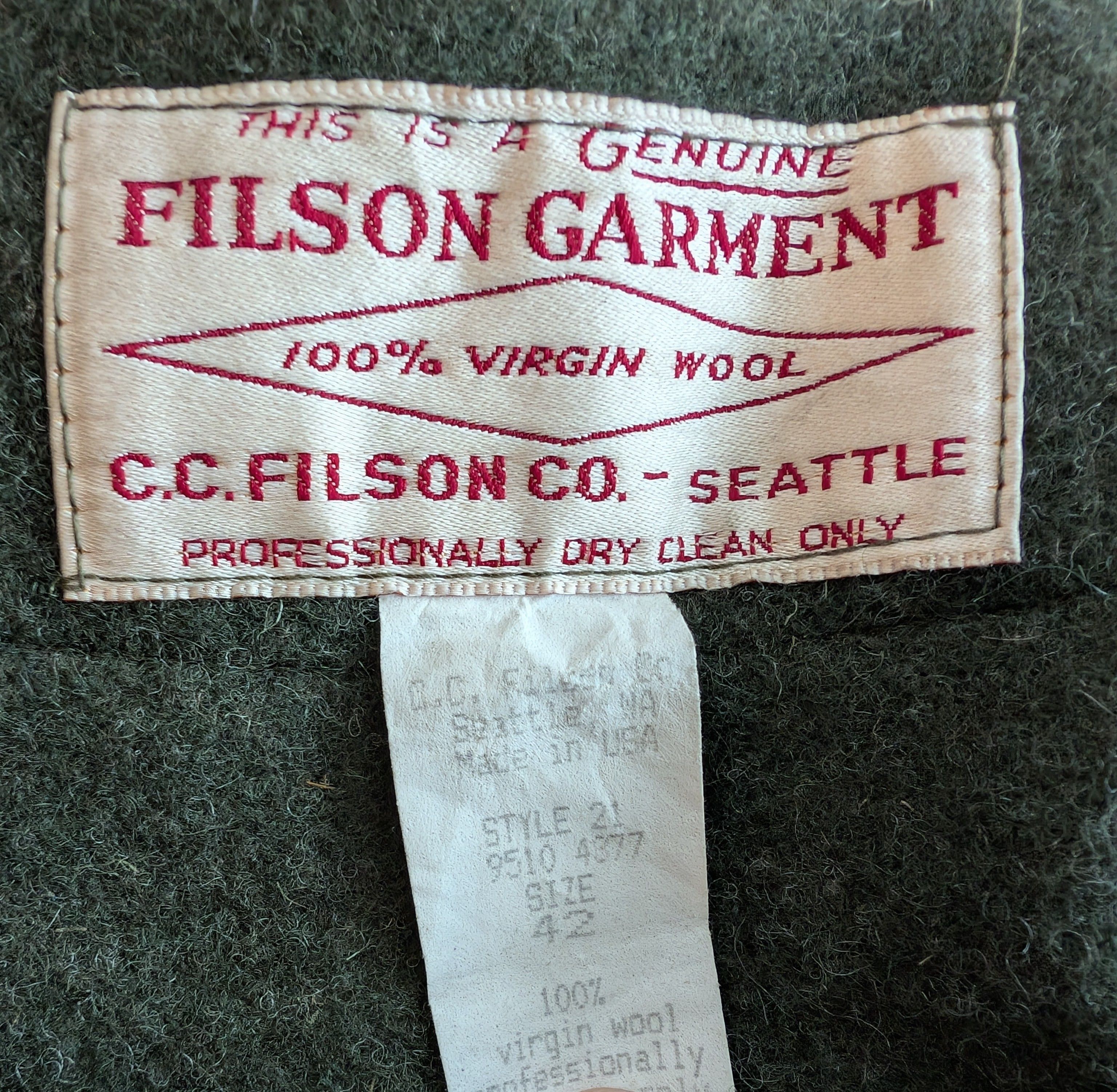Filson RARE Filson Tin Cloth Duster Jacket w/ Wool Vest Liner Size US L / EU 52-54 / 3 - 3 Thumbnail