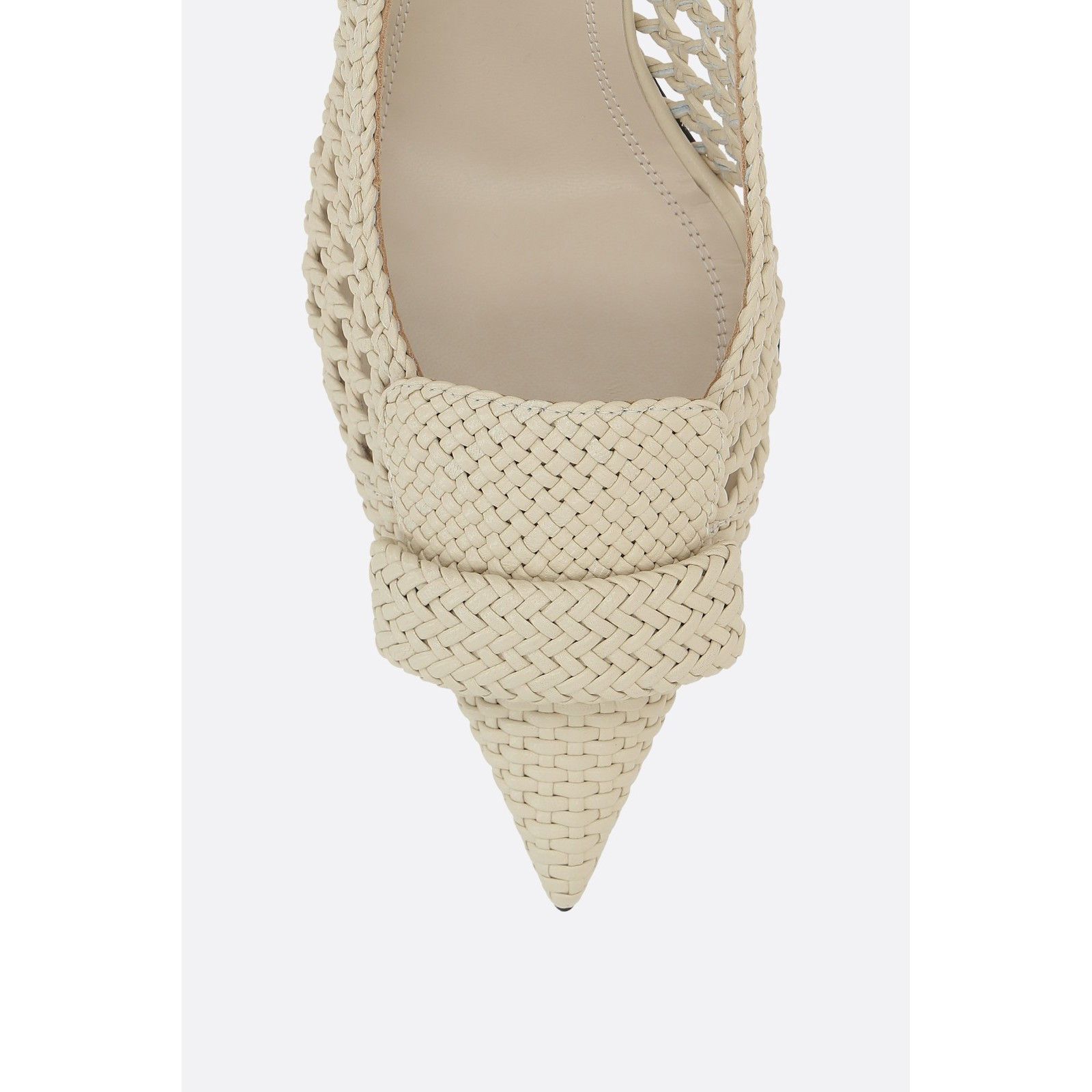 Sergio Rossi SERGIO ROSSI SR1 Braid Parchment Pumps New & Authentic (Wome Size US 8.5 / IT 38.5 - 4 Thumbnail