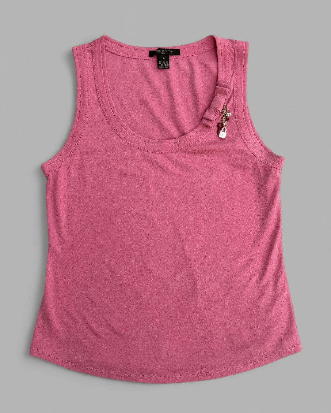Louis Vuitton 2000's Louis Vuitton LV Padlock Chains Tank Top T Shirt Size L / US 10 / IT 46 - 1 Thumbnail