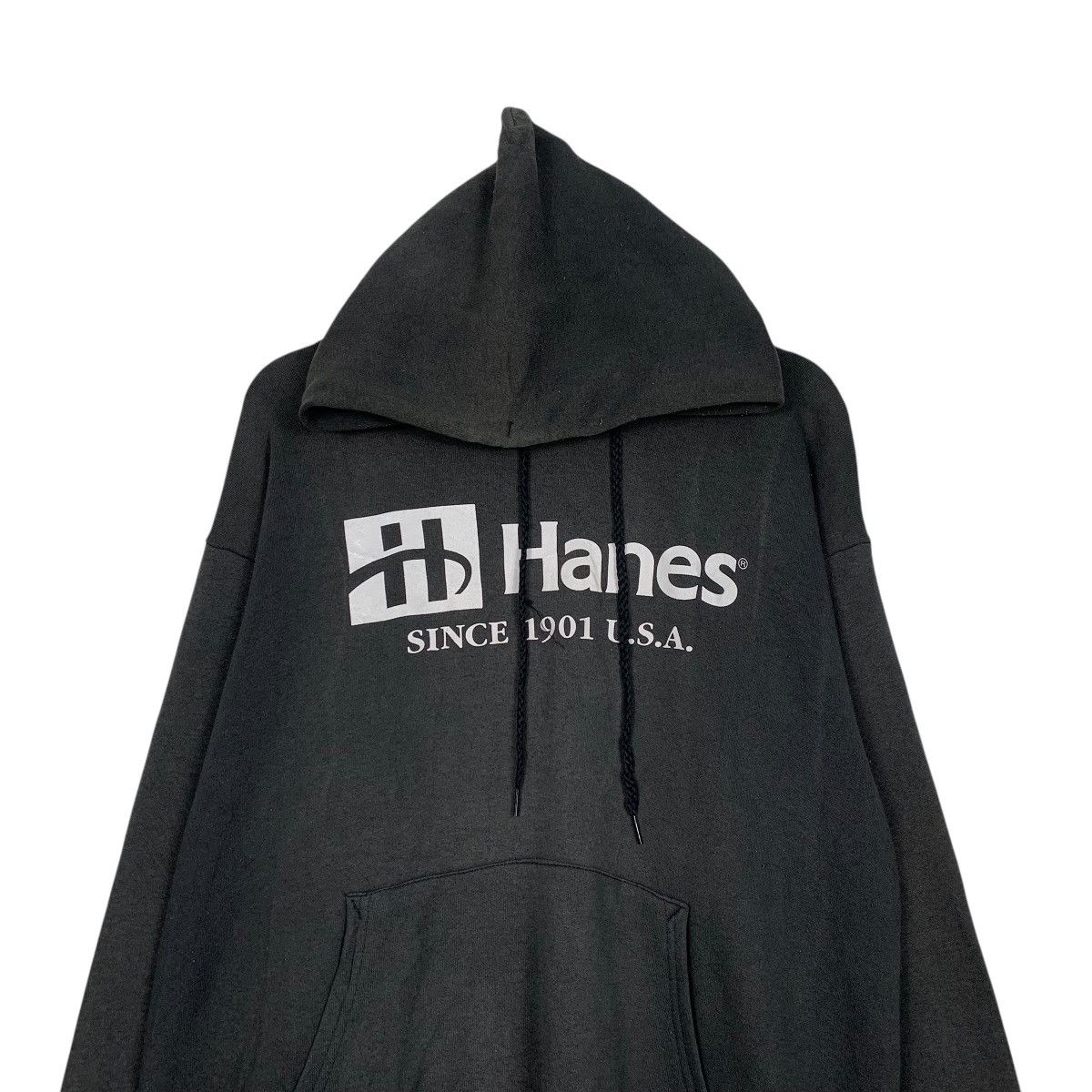 Hanes Vintage Hanes Big Logo Pullover Hoodie Size US L / EU 52-54 / 3 - 2 Thumbnail