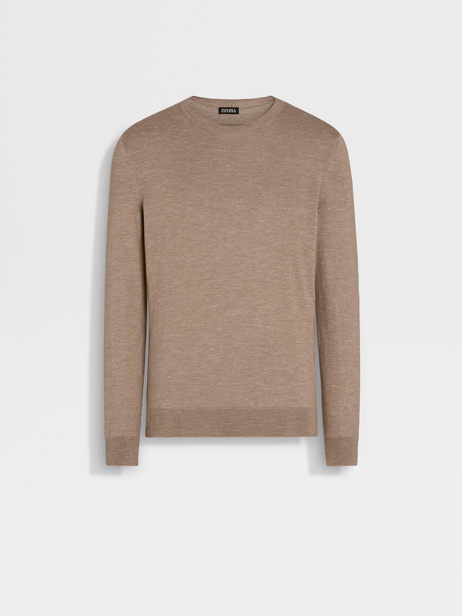 Ermenegildo Zegna o1s1rm0225 RUDF91 Crewneck Sweater in Beige Size US L / EU 52-54 / 3 - 1 Thumbnail