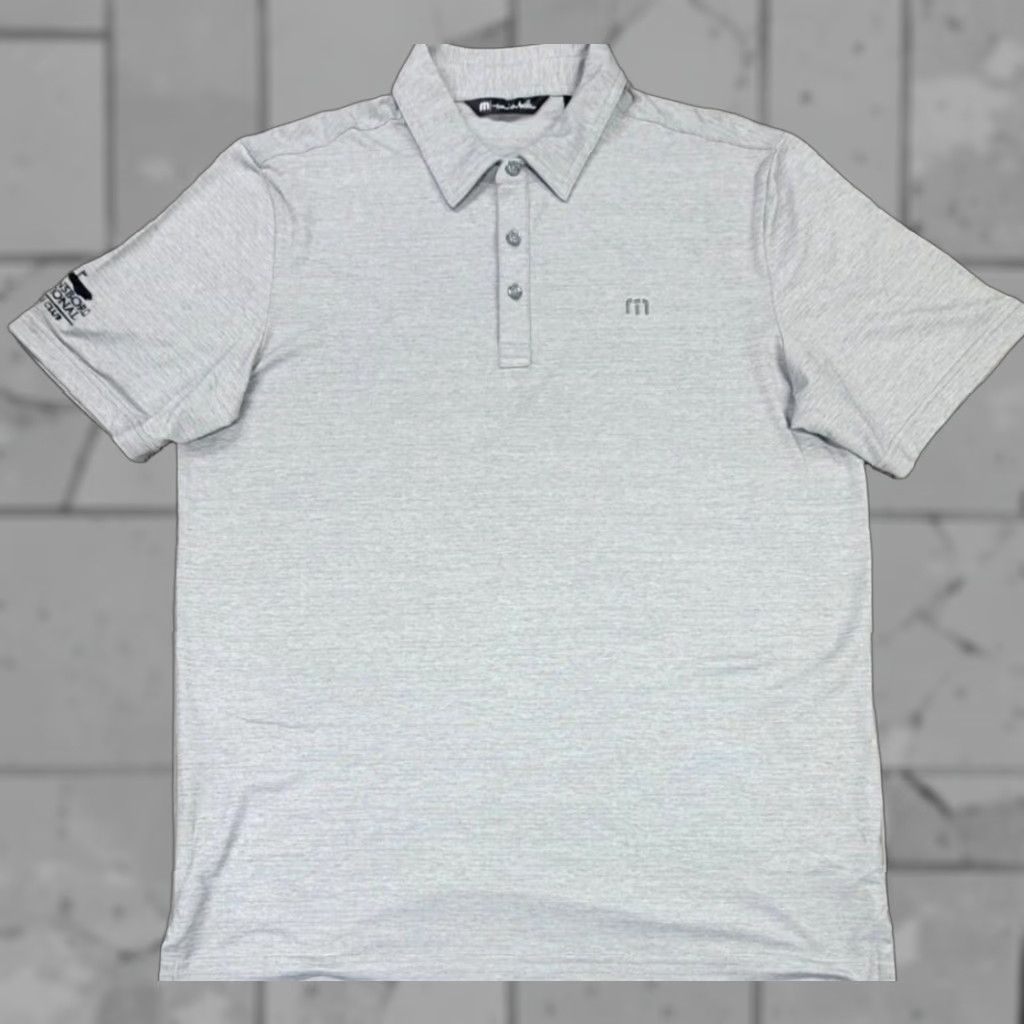 TravisMathew Travis Mathew Golf Polo Shirt Men L Heather Grey Short Sleeve Camouflage Cotton Blend Polo Golf Rugby Size US L / EU 52-54 / 3 - 1 Thumbnail