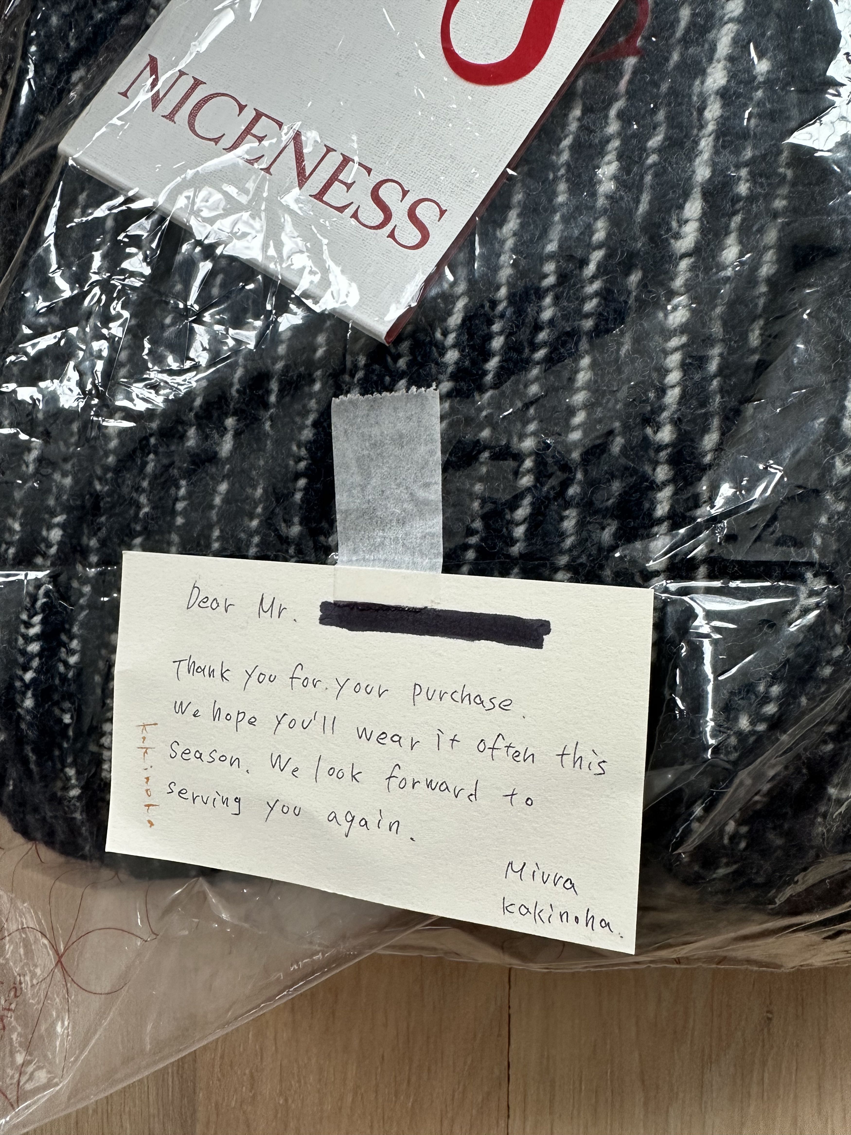 Niceness NICENESS K. Snafu Reversible Wool Knit Jacket Navy/White Size US L / EU 52-54 / 3 - 11 Thumbnail