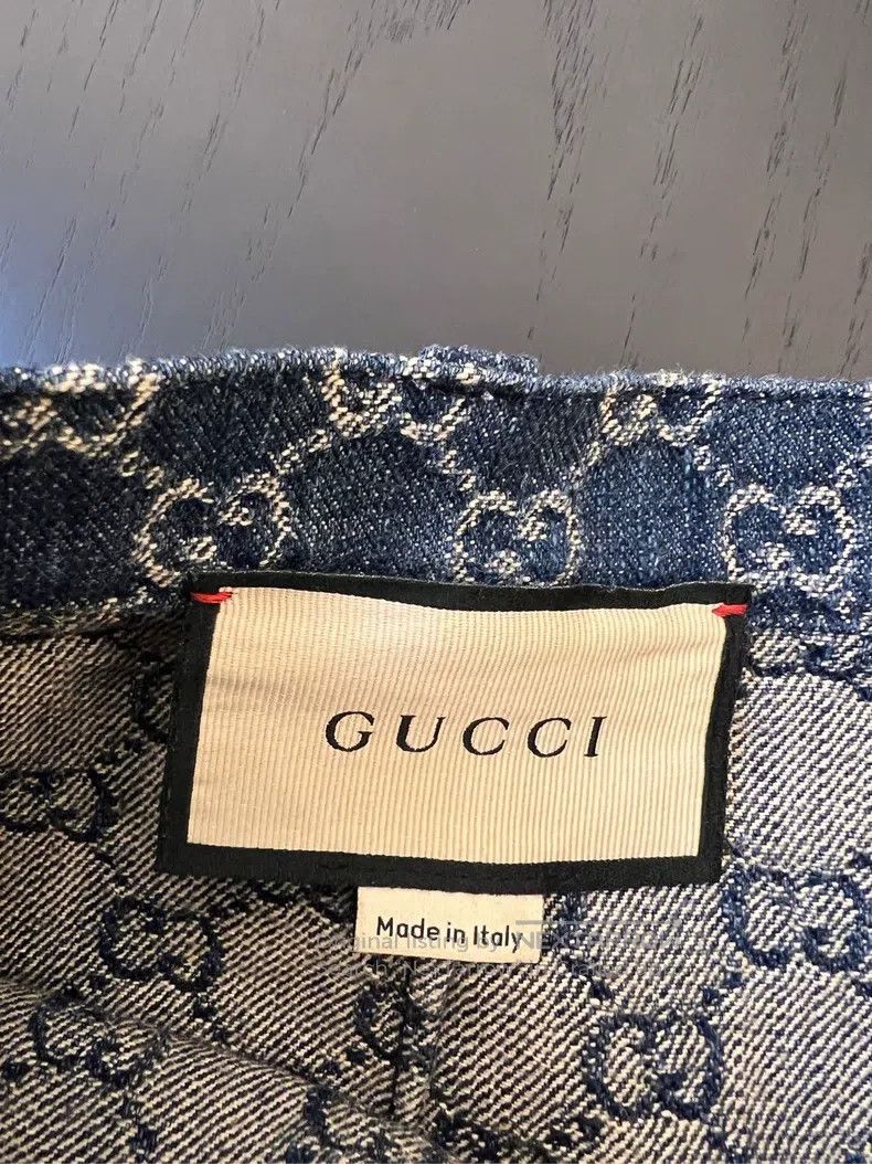 Gucci Gucci Blue printed denim shorts Size 27" / US 4 / IT 40 - 3 Thumbnail