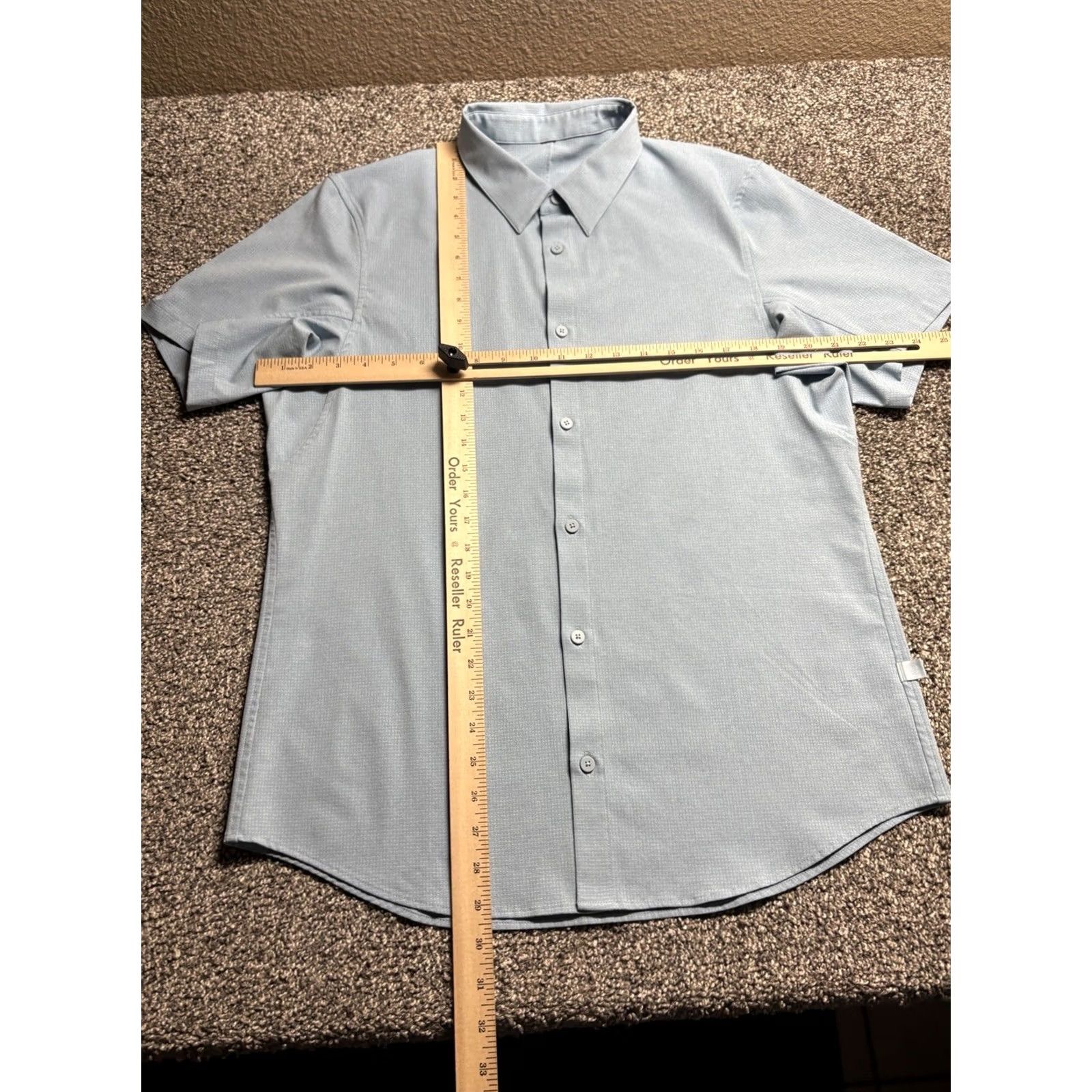 Lululemon VINTAGE? No. Lululemon Shirt Mens M Blue Button Up Short Sleeve Athletic Tech Ripstop Size US M / EU 48-50 / 2 - 4 Thumbnail