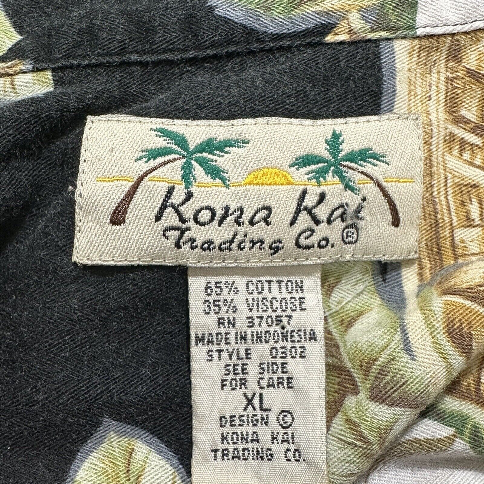 Other Kona Kai XL Hawaiian Button Up Shirt Floral Postcard Pattern Size US XL / EU 56 / 4 - 3 Thumbnail