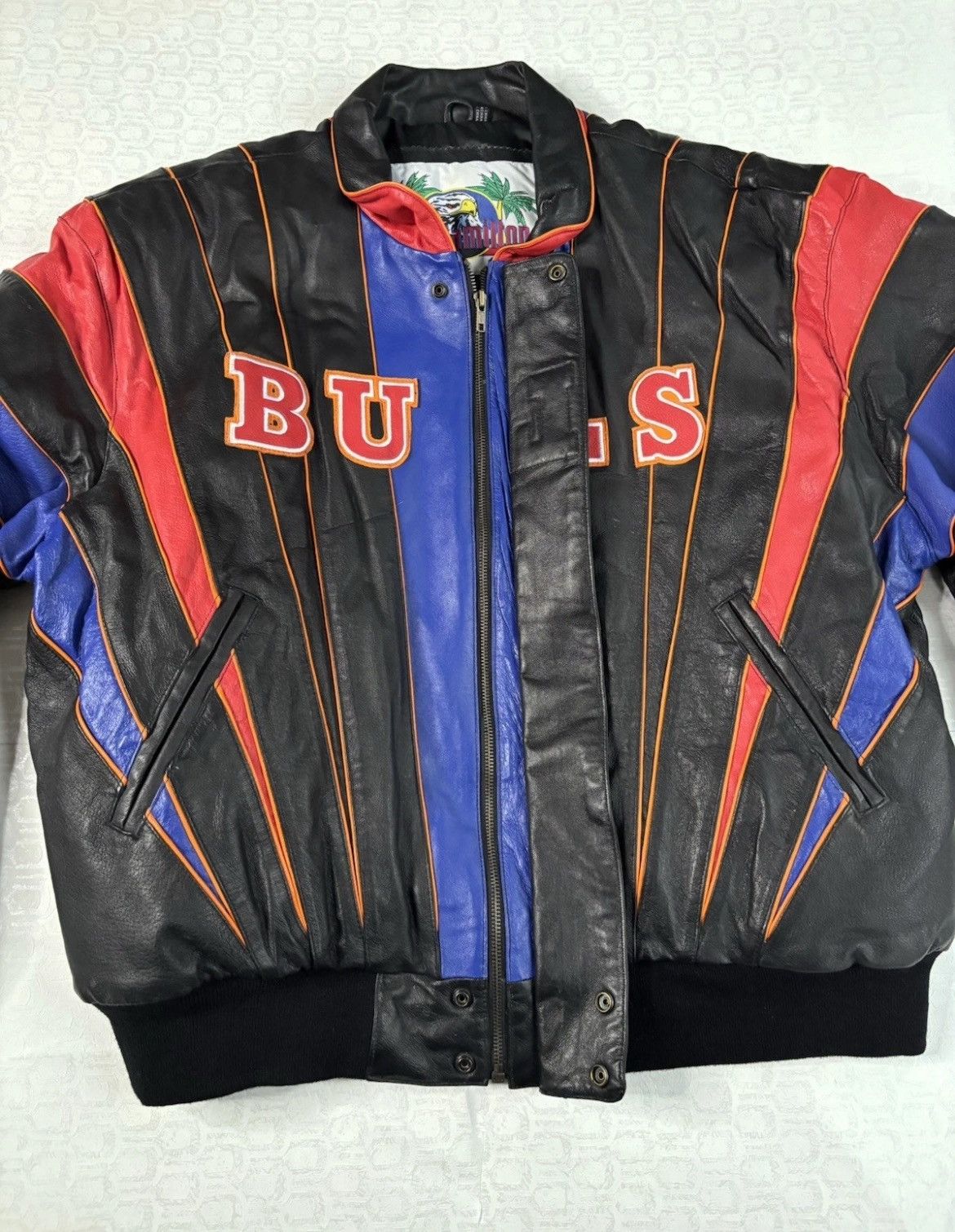 Jeff Hamilton Jeff Hamilton 1998 3-Peat Leather Jacket Size US XXL / EU 58 / 5 - 11 Thumbnail