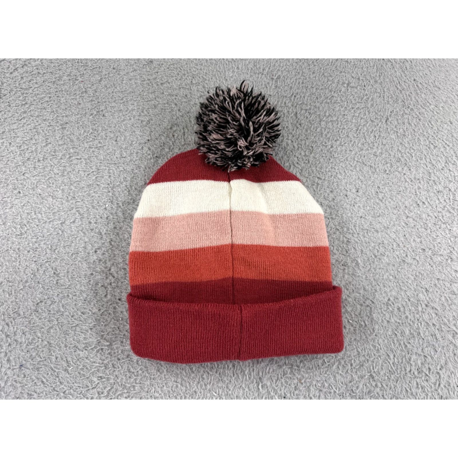 Disney Disney Minnie Mouse Beanie Toque Adult One Size Red Pink Beige Knit Pom Winter Size ONE SIZE - 2 Thumbnail