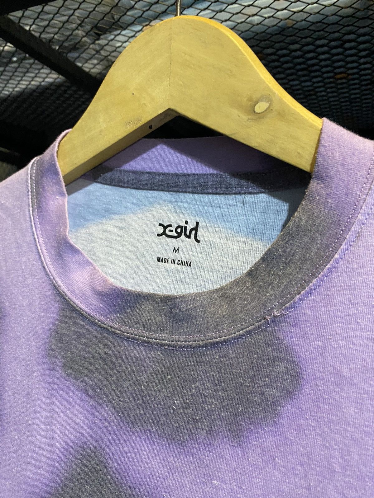 Japanese Brand X-girl Purple Dyed Logo Print Japanese Brand Tshirt Size M / US 6-8 / IT 42-44 - 2 Thumbnail