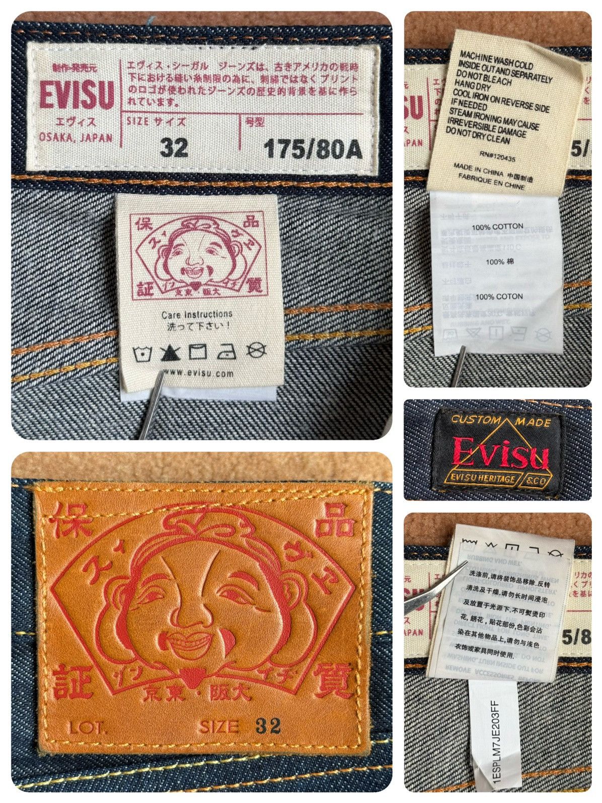 Evisu evisu white daicock style denim cropped pants size：32 Size US 32 / EU 48 - 3 Thumbnail
