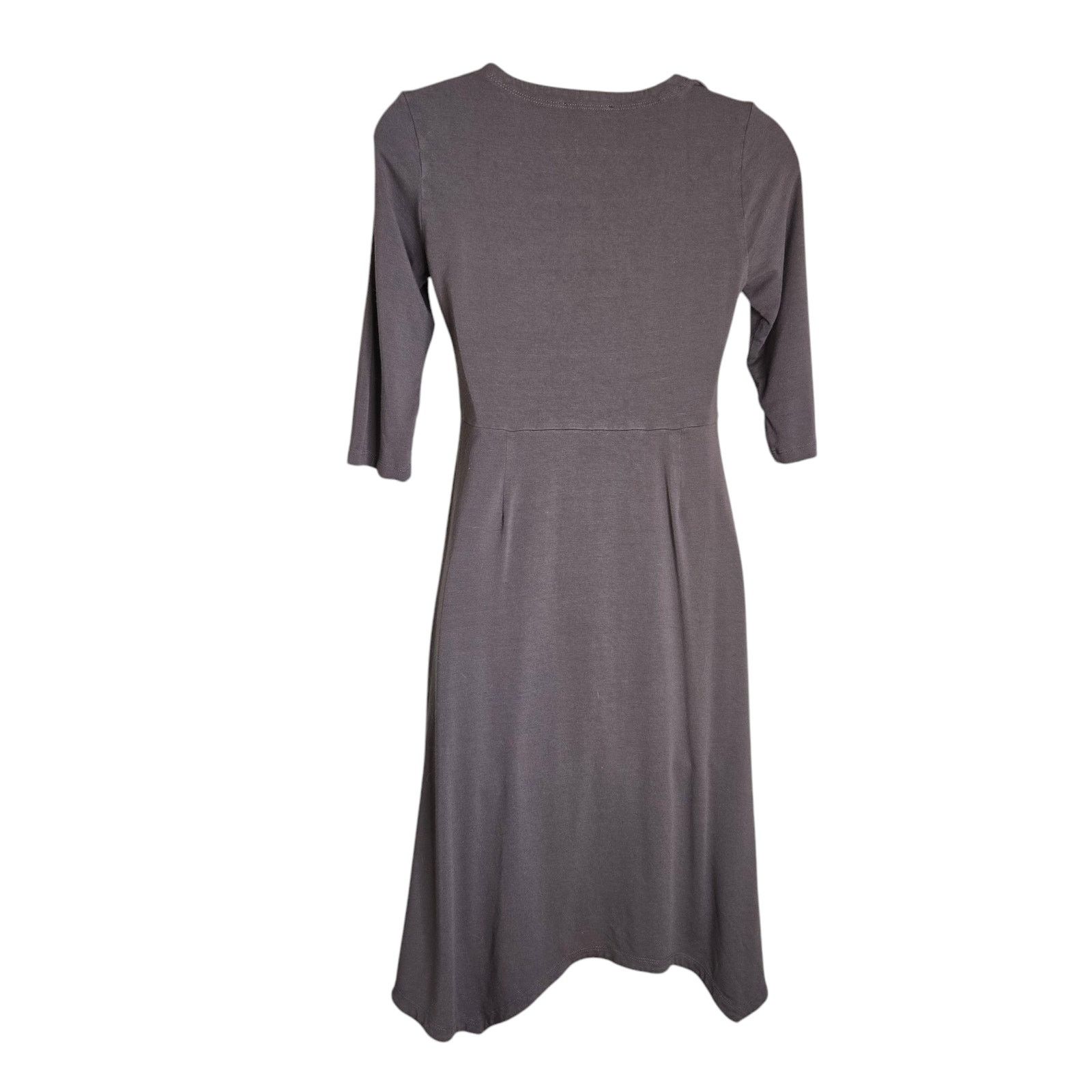Eileen Fisher Eileen Fisher Petite Knit Dress Size XS Brown Rayon Stretch Size XS / US 0-2 / IT 36-38 - 4 Thumbnail