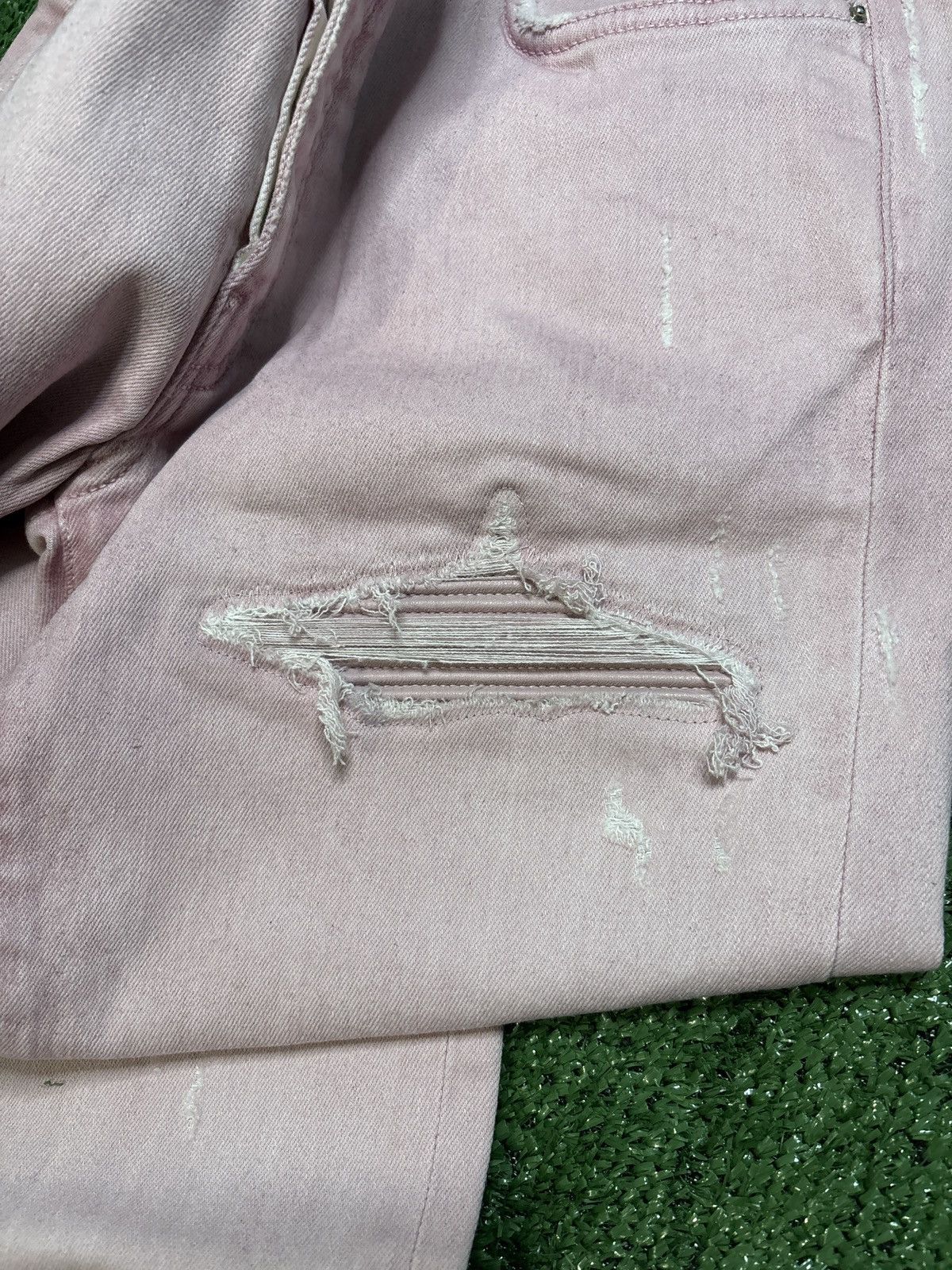 Amiri Amiri Sprayed MX1 Pink Size US 30 / EU 46 - 2 Thumbnail