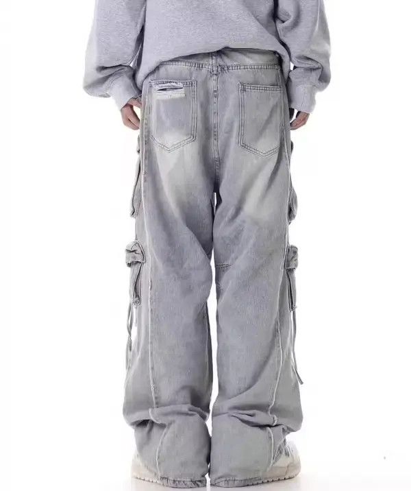 VIBE Street hip hop grunge ripped wide leg jeans Size US 32 / EU 48 - 6 Thumbnail