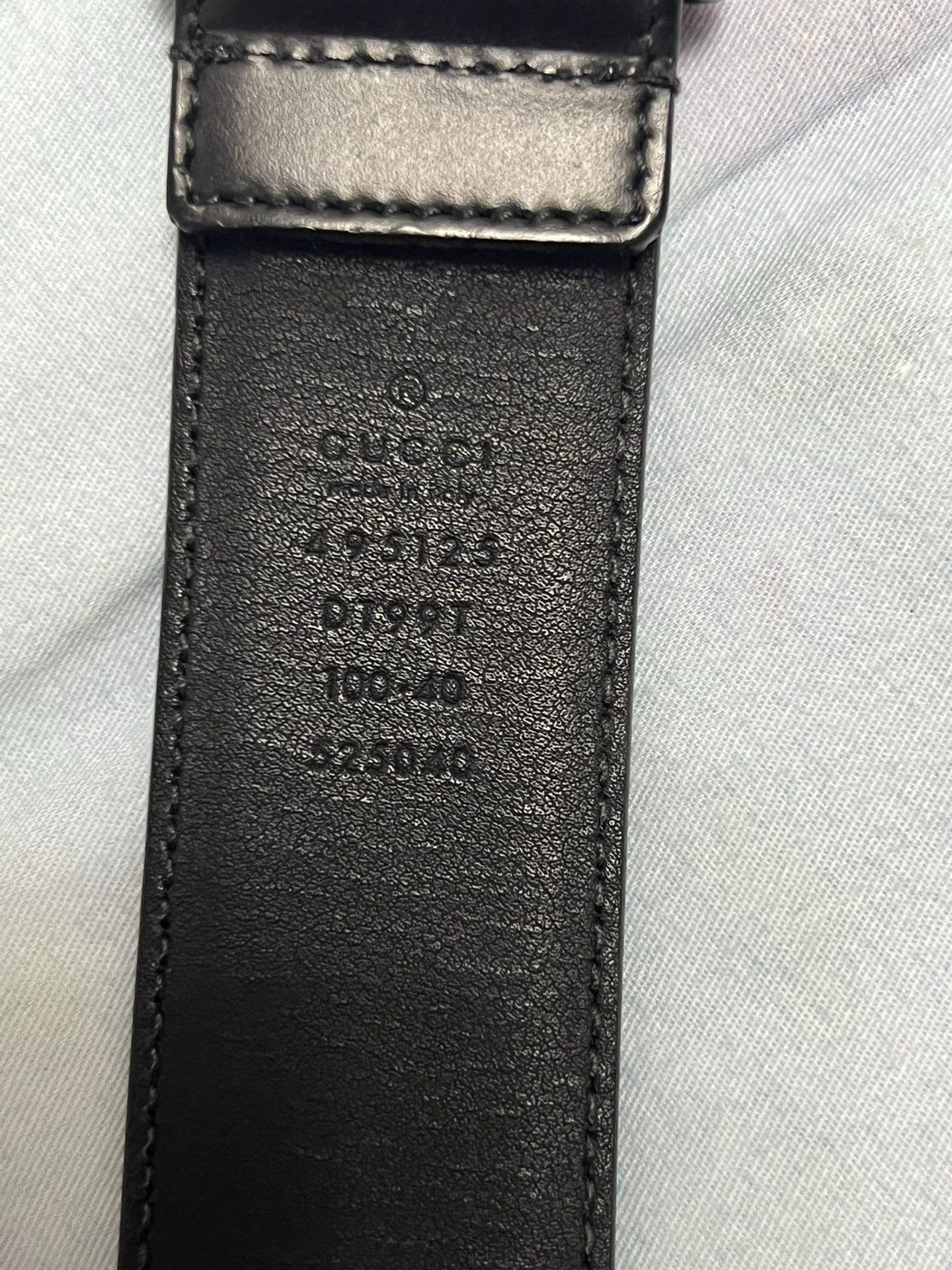 Gucci Gucci Basic Belt Black 100 Size ONE SIZE - 5 Thumbnail
